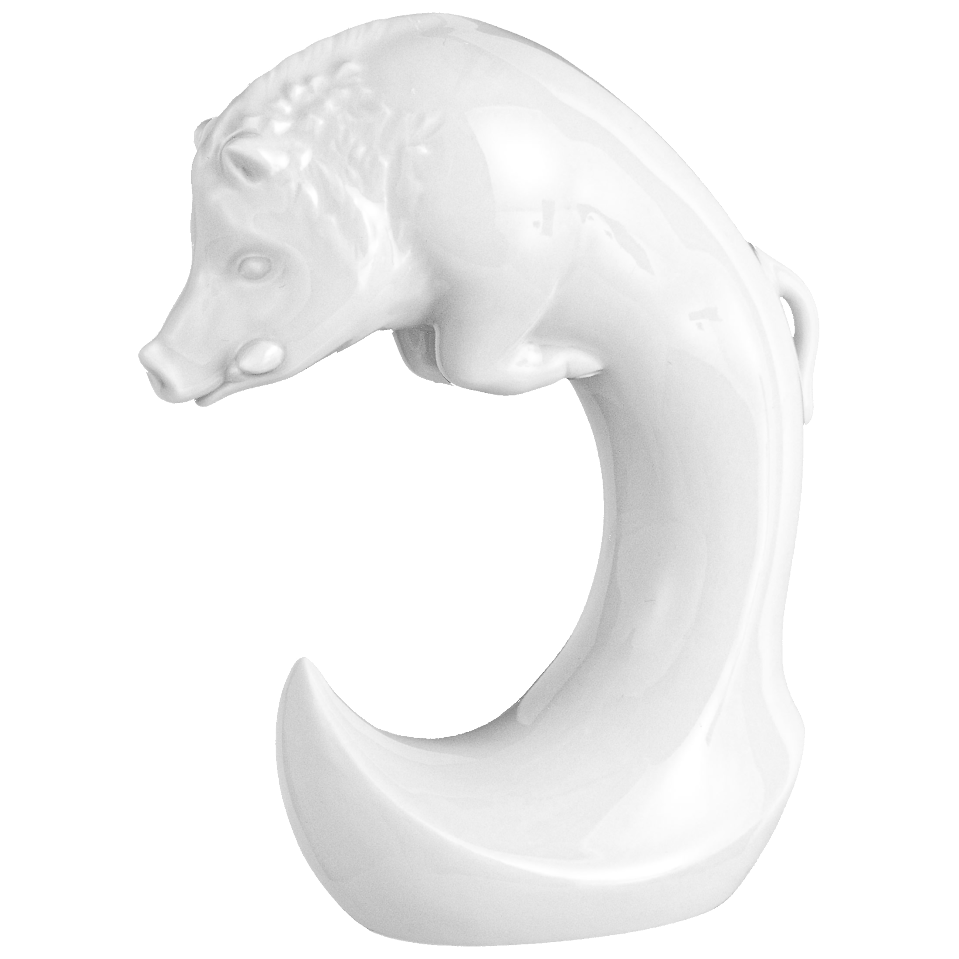 Schwein, Weiß, H 12,5 cm | Meissen Figuren Chinesisches Jahrestier 000001 - 83661 - Meissen Weimar