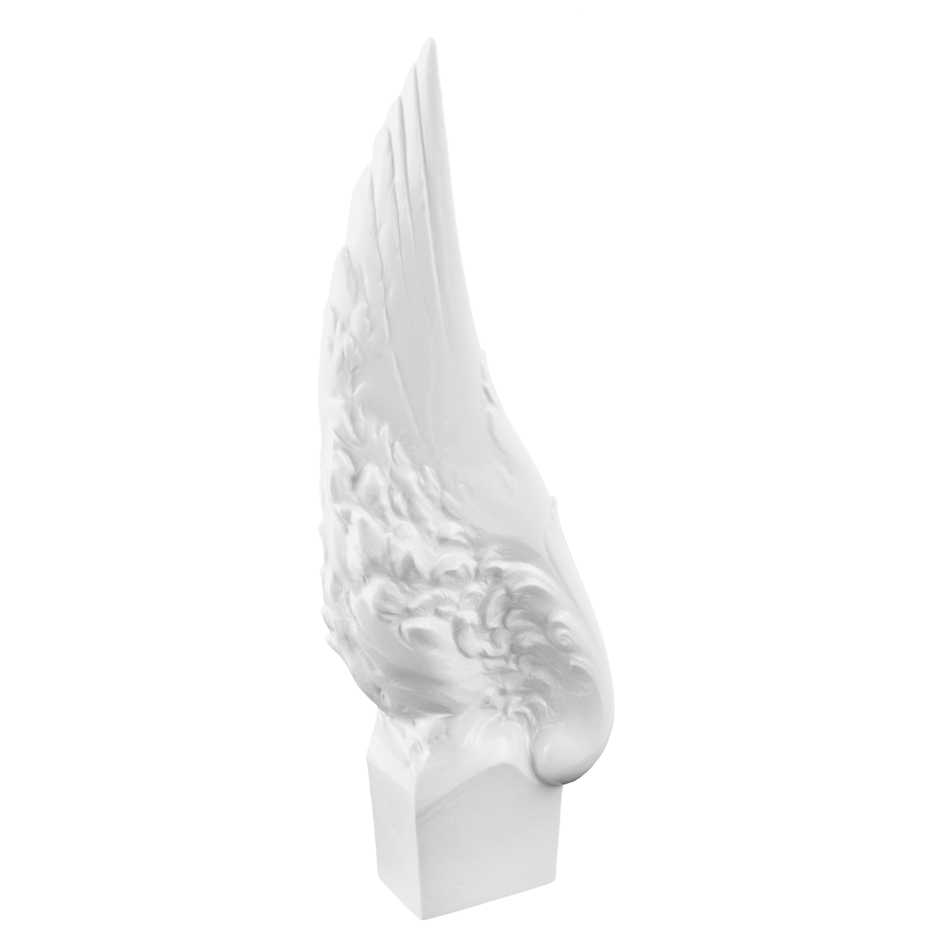 Schwinge groß, Weiß, H 39 cm | Meissen Einzelplastik 000001 - 73078 - Meissen Weimar