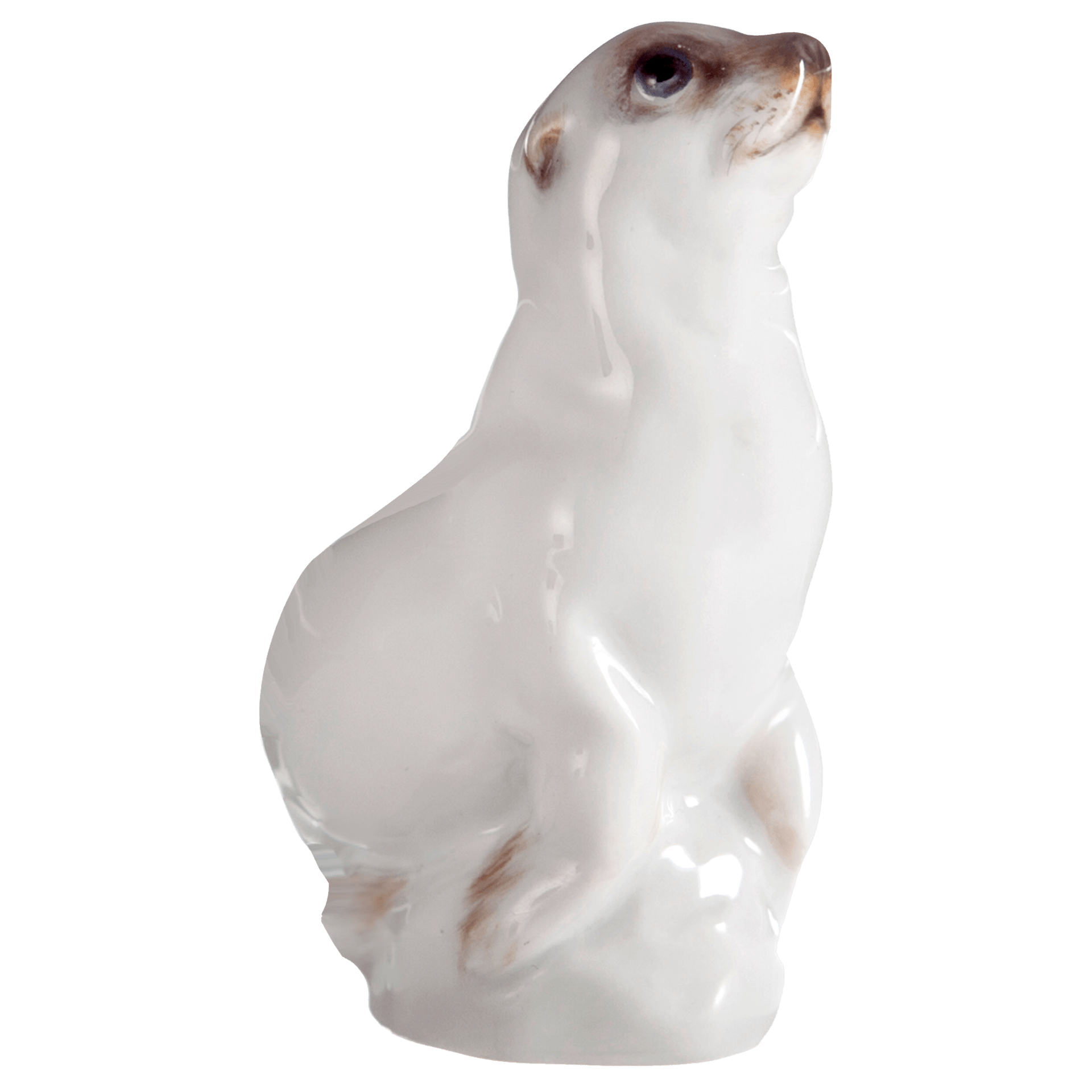 Seehund, Bunt staffiert, leicht, H 6 cm | Meissen Figuren - Edition Tierkinder 900600 - 78000 - Meissen Weimar