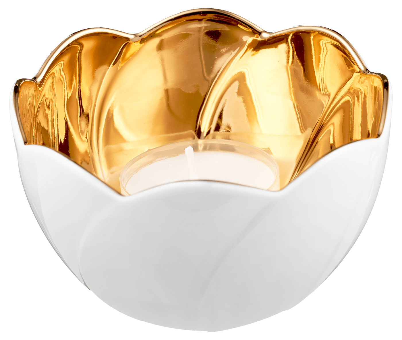 Seerosenschälchen, klein, innen vergoldet (Glanzgold), H 5,5 cm | Meissen Schalen - Kollektion 99A314 - 53N81 - Meissen Weimar