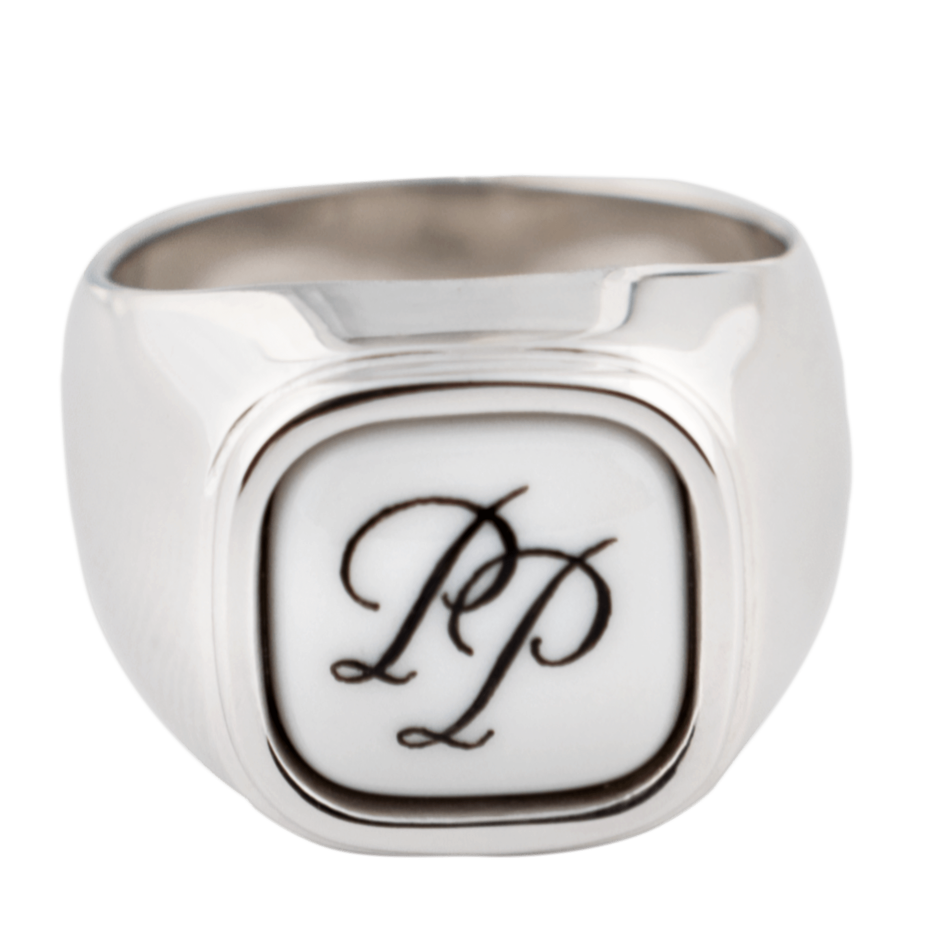 Siegelring eckig mit Monogramm schwarz, 25 g | Meissen Geschenke 97b204-53ma5 - Meissen Weimar