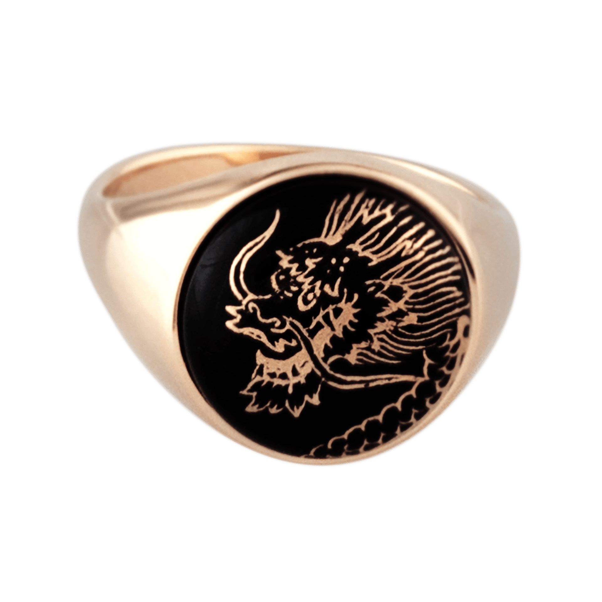 Siegelring Glücksdrache, Ø 1.6 cm | Meissen Schmuck Individuell mpj10gd83700 - Meissen Weimar