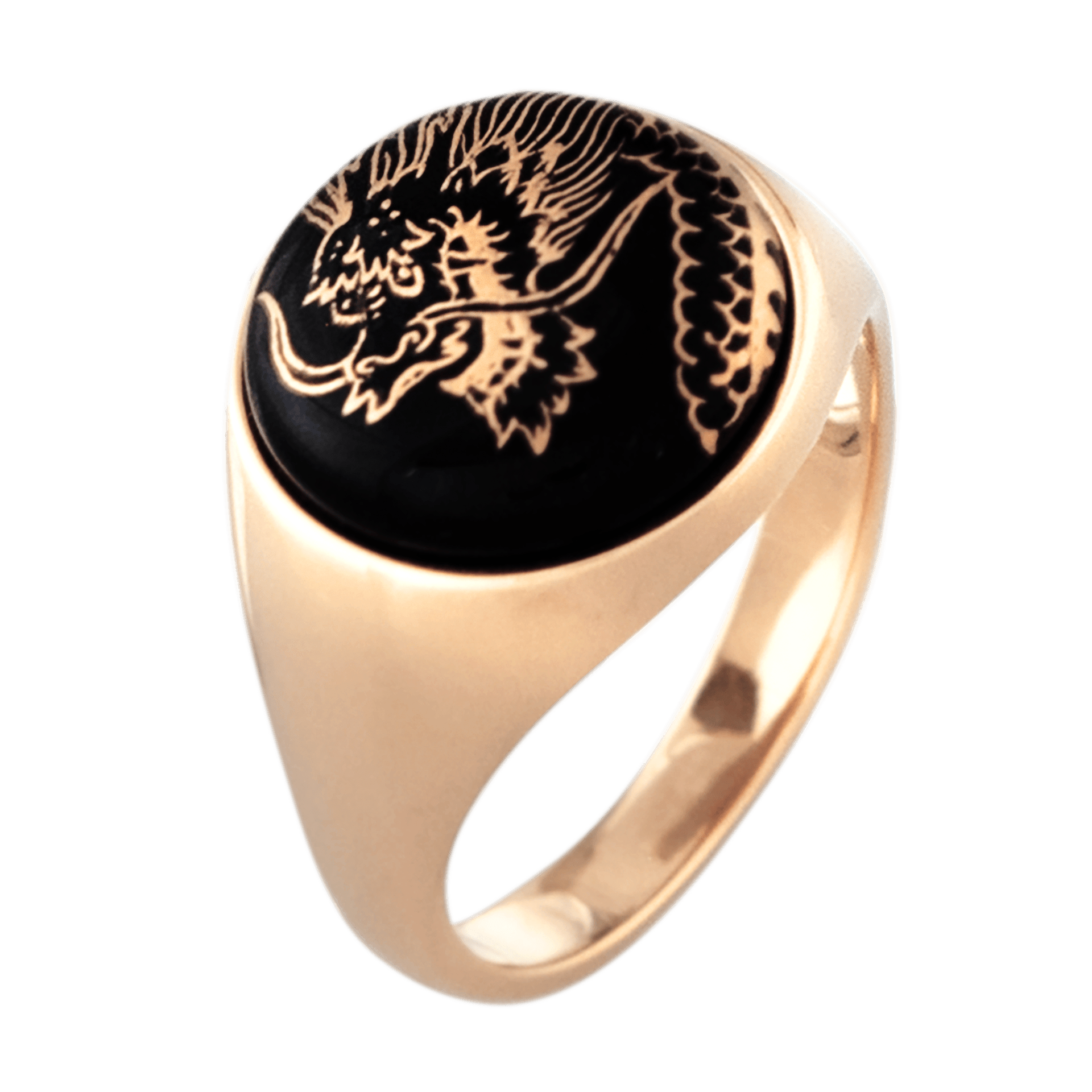 Siegelring Glücksdrache, Ø 1.6 cm | Meissen Schmuck Individuell mpj10gd83700 - Meissen Weimar