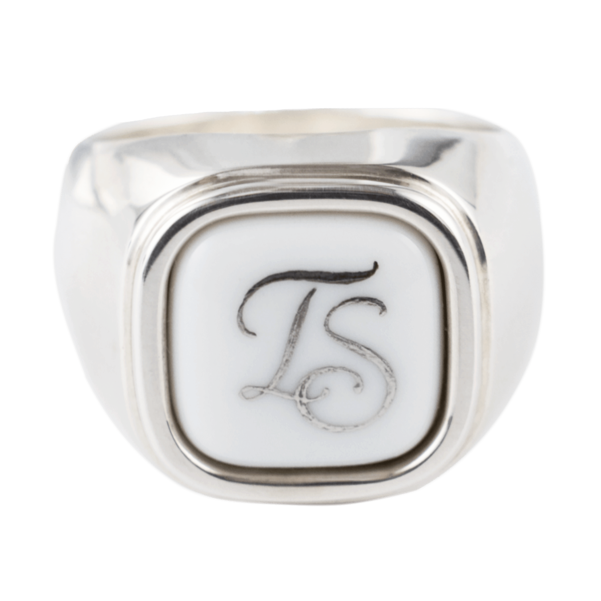 Siegelring, Monogramm in Platin, 25 g | Meissen Geschenke 97b203-53ma1 - Meissen Weimar
