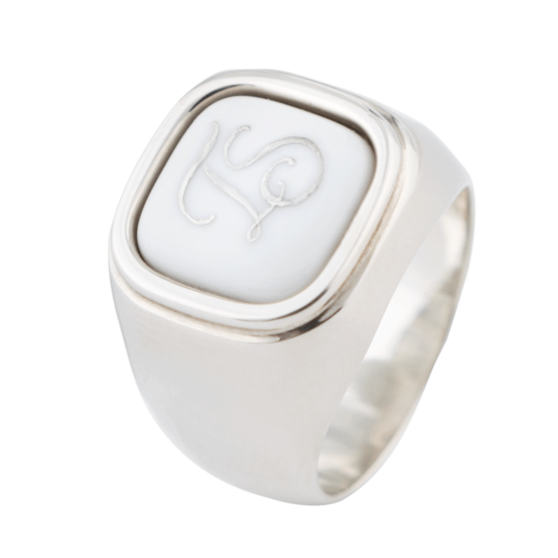 Siegelring, Monogramm in Platin, 25 g | Meissen Geschenke 97b203-53ma1 - Meissen Weimar