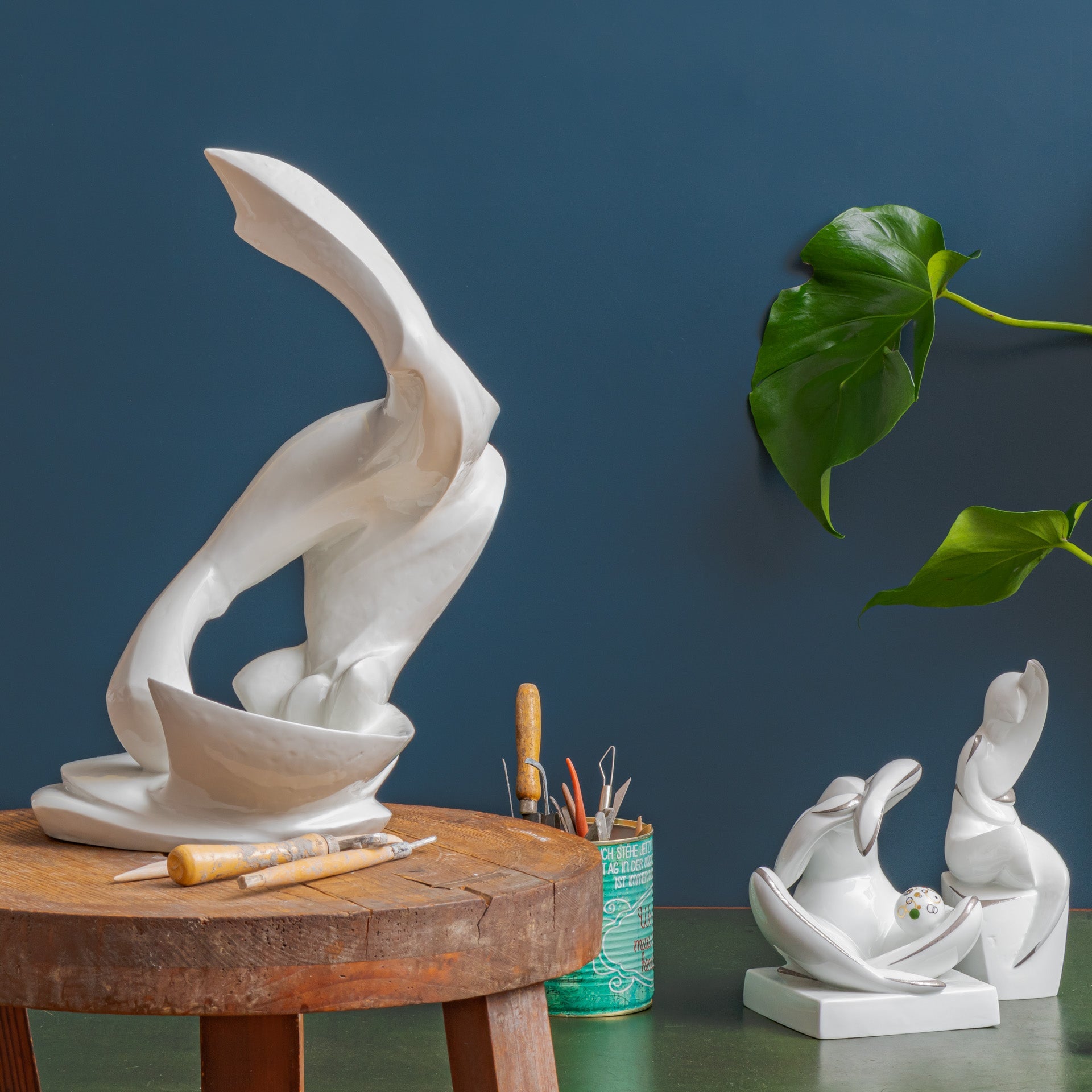 Skulptur Breakdancer Weiß H 39 cm | Meissen Limitierte Meisterwerke 000074 - 73949 - Meissen Weimar
