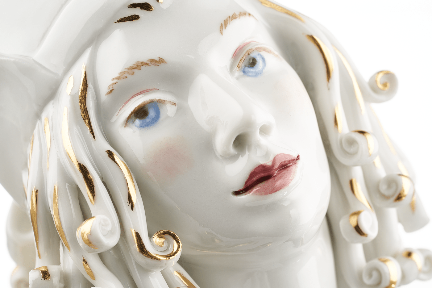 Skulptur, bunt, H 18 cm | Meissen Antactica Collection 65c028 - 73696 - Meissen Weimar