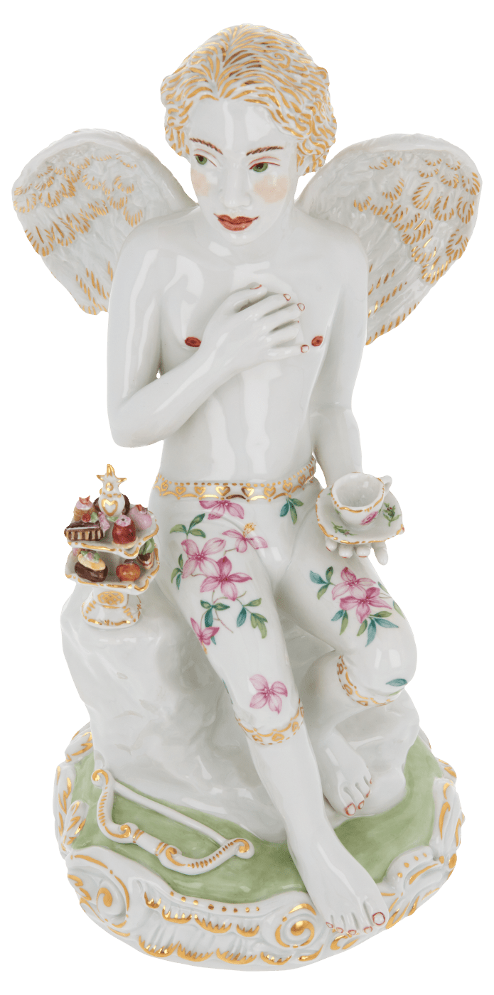 Skulptur Cupid, Höhe 25,5 cm, Porzellan | Meissen Figuren Individuell 65c028 - 73715 - Meissen Weimar