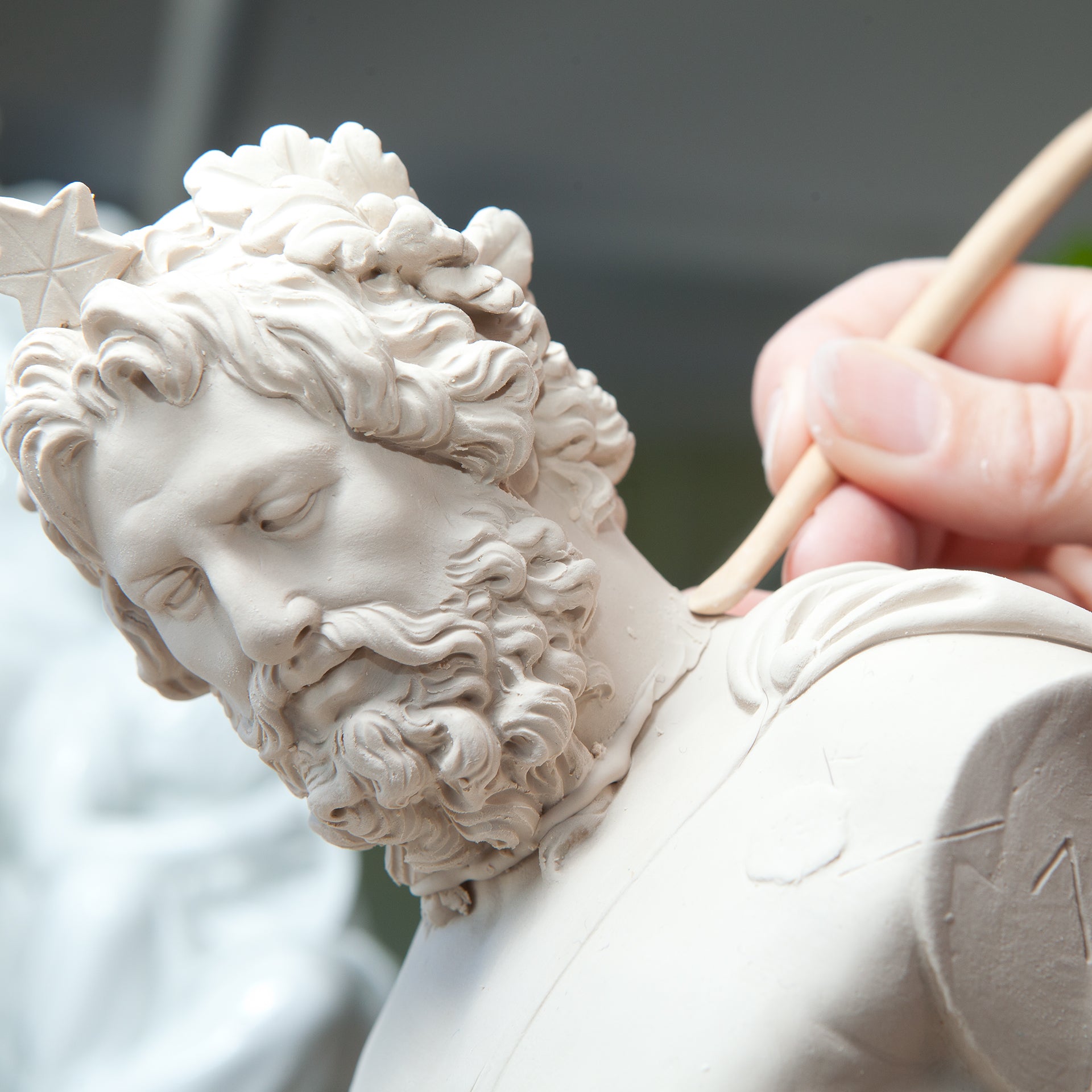 Skulptur Gruppe Der Abend, Handbemalt, H 36 cm | Meissen Limitierte Meisterwerke 900384 - 73679 - Meissen Weimar