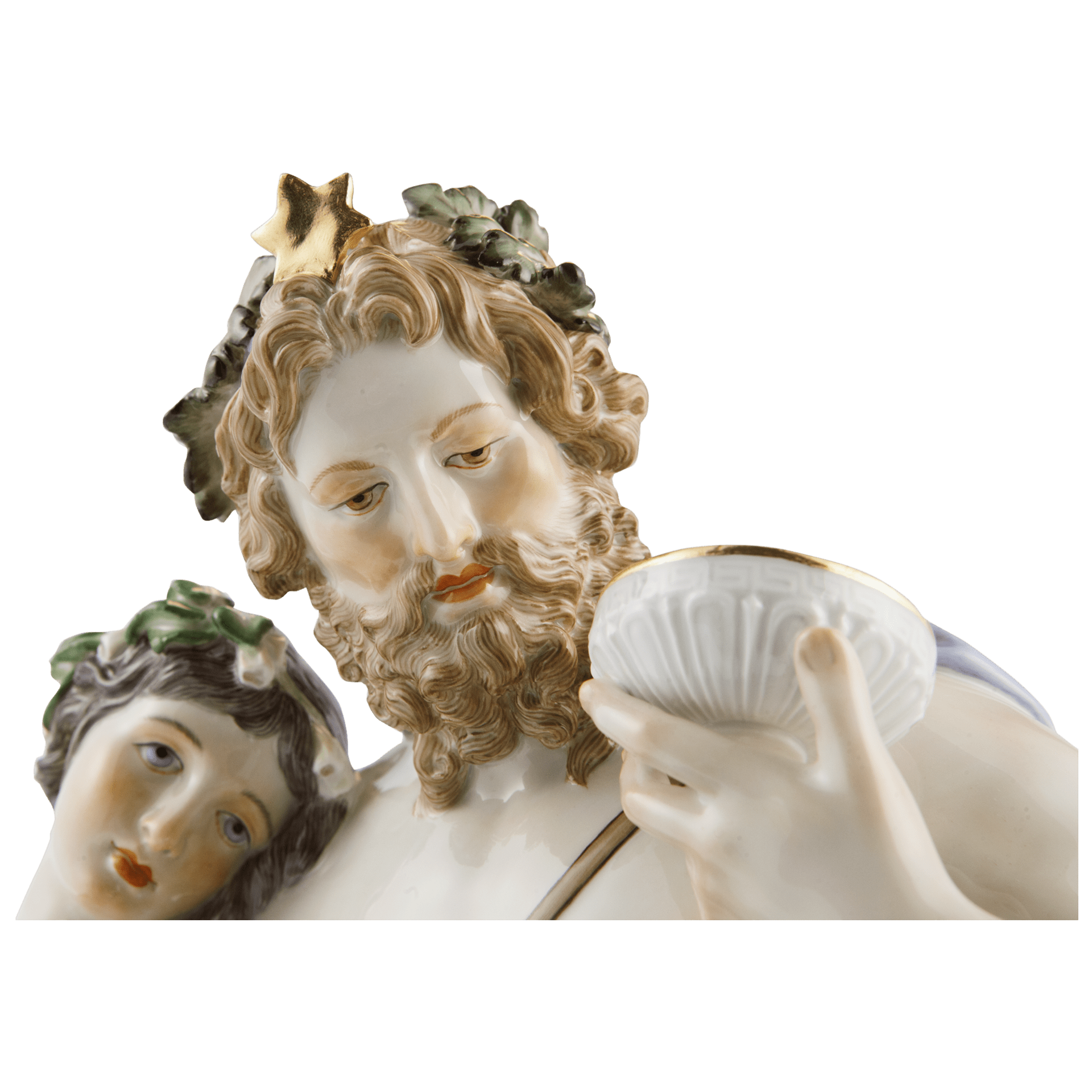 Skulptur Gruppe Der Abend, Handbemalt, H 36 cm | Meissen Limitierte Meisterwerke 900384 - 73679 - Meissen Weimar