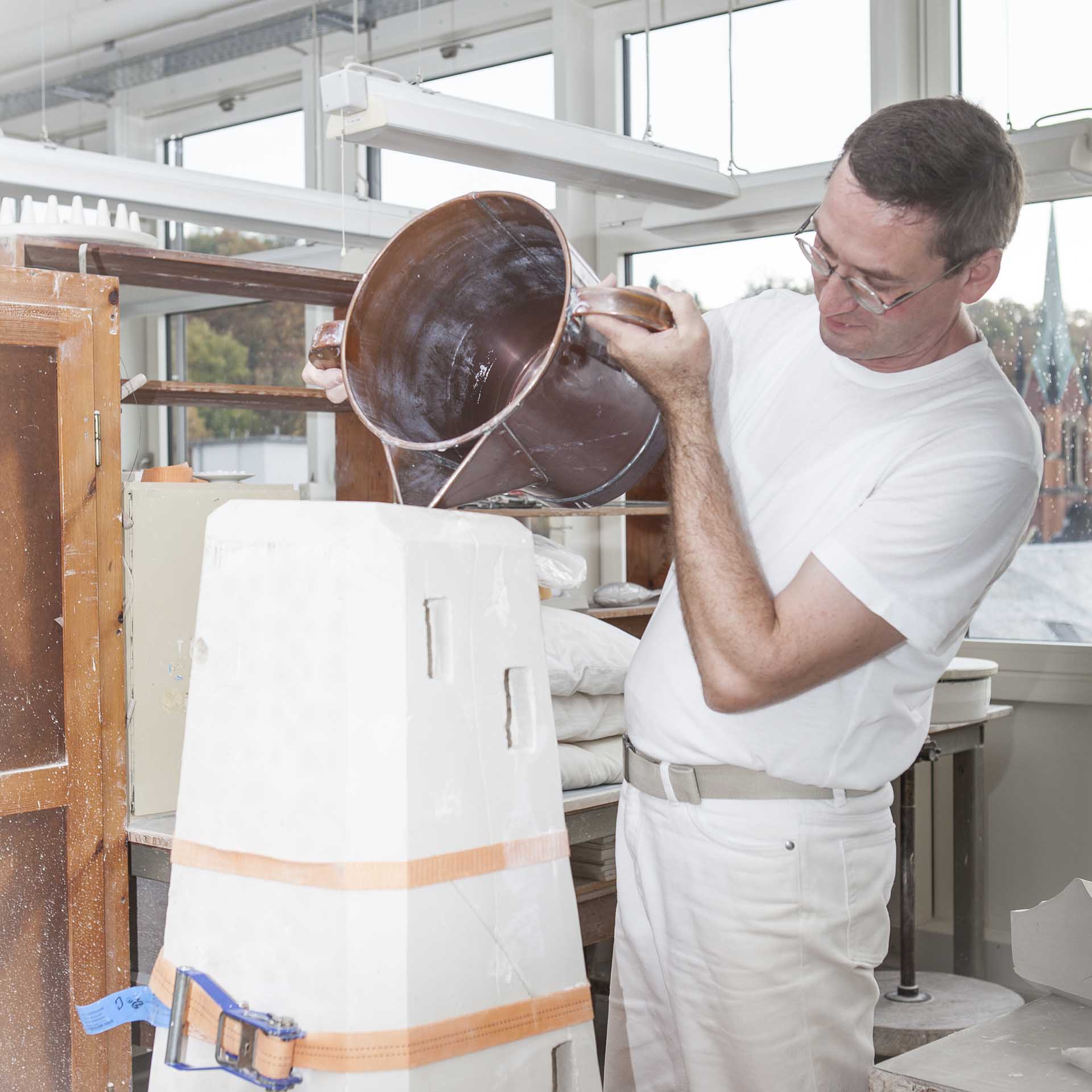 Skulptur, Handbemalt, H 53 cm | Meissen Limitierte Meisterwerke 900384 - 73946 - Meissen Weimar