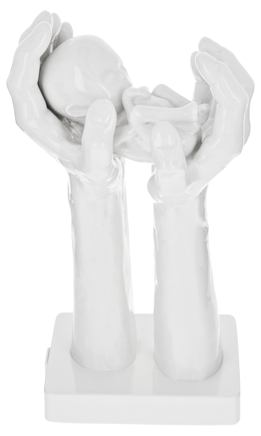 Skulptur "Hands of Hope", Ohne Dekoration mit Lim. Nr. H 26,5 cm | Meissen Porzellan 000090 - 90M41 - Meissen Weimar
