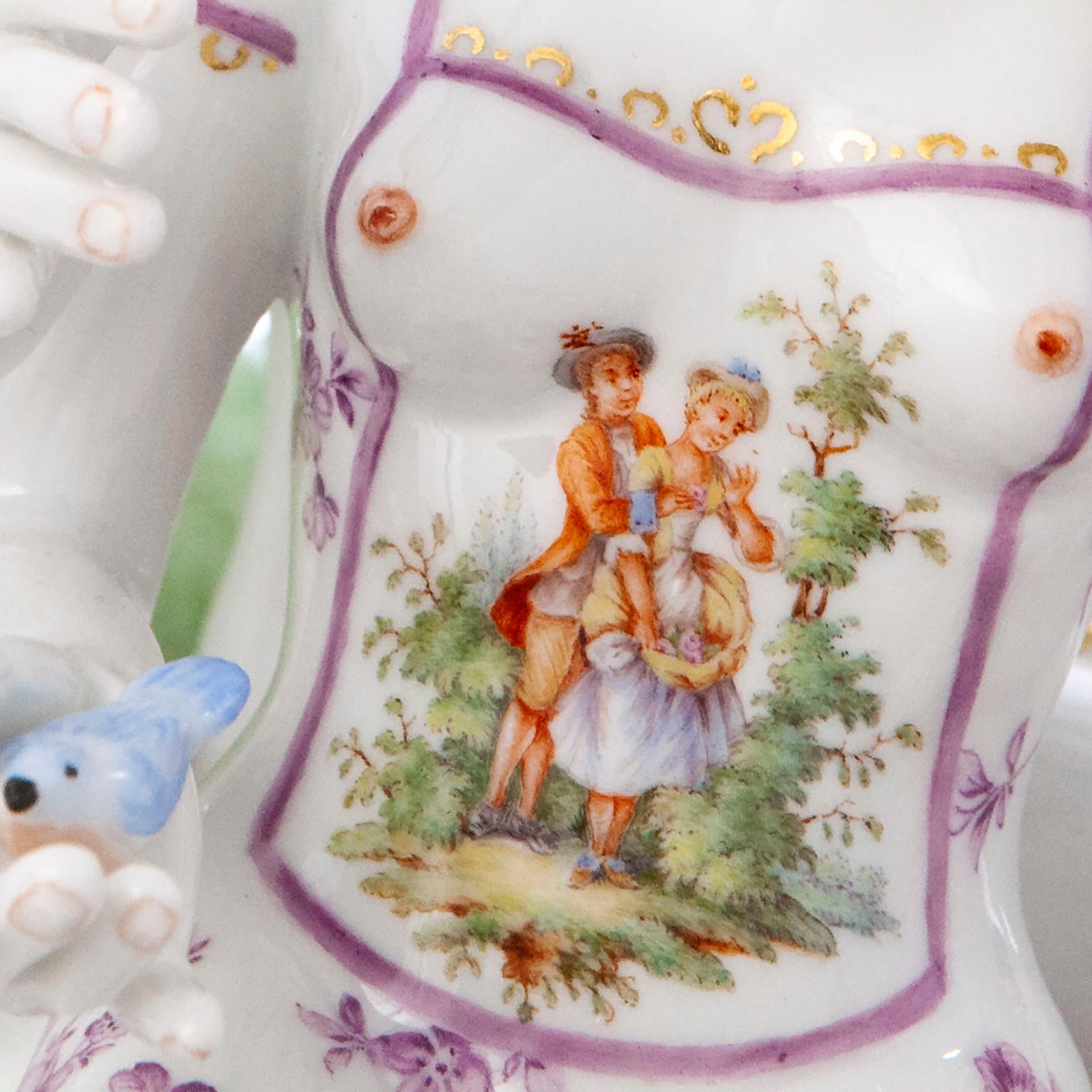 Skulptur Love Nest, Porzellan, H 27,5 cm | Meissen Figuren Individuell 65c028 - 73716 - Meissen Weimar