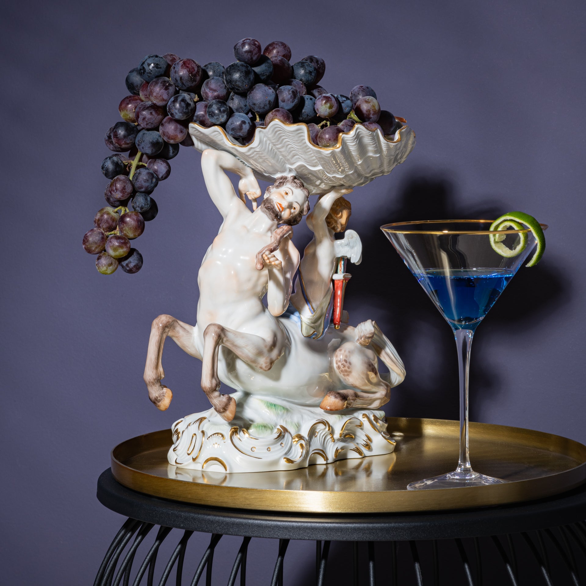 Skulptur Zentaur mit Muschel, H 26,5 cm, limitiert | Meissen Limitierte Meisterwerke 900384 - 70729 - Meissen Weimar