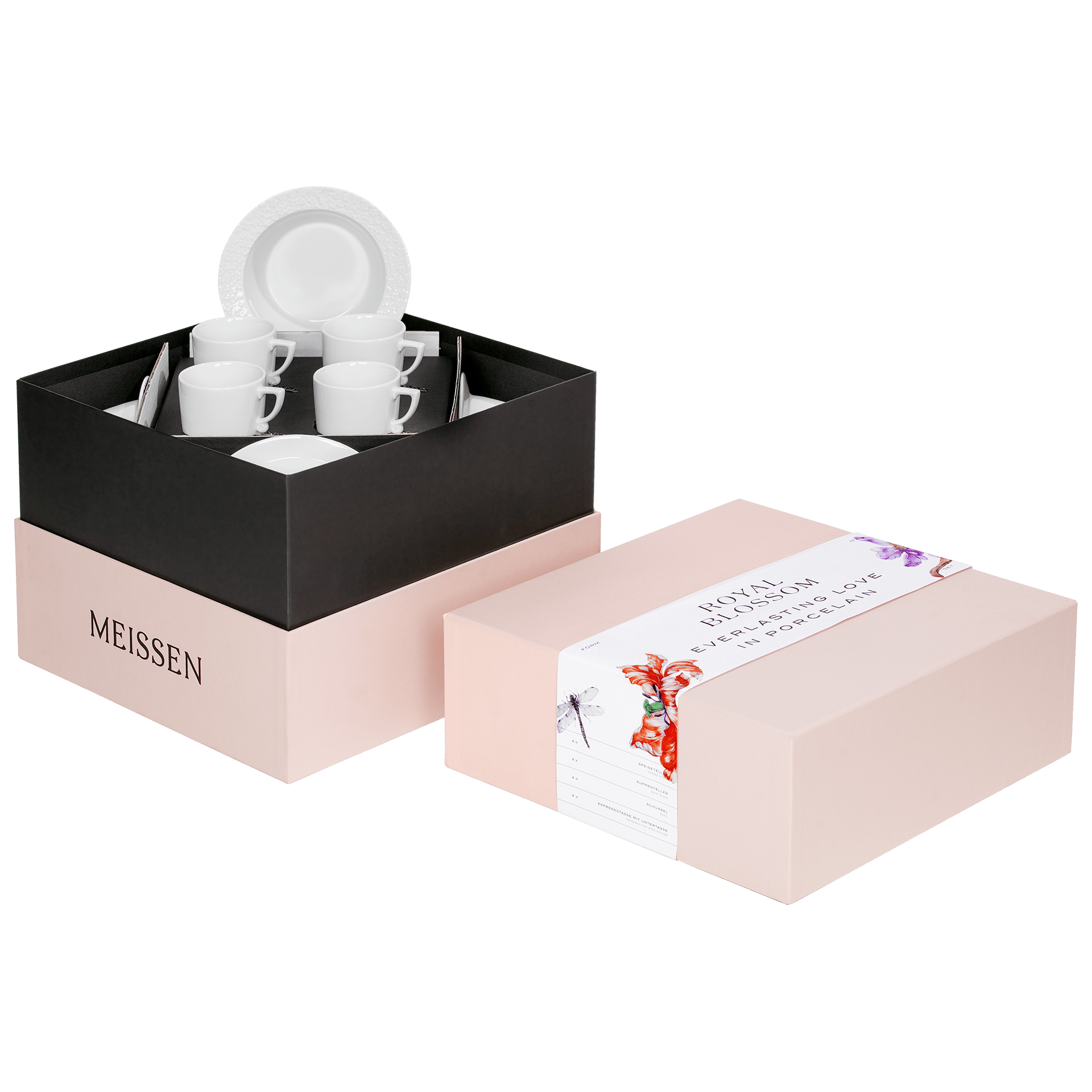 Speise - Set, Royal Blossom, 20 - tlg. | Meissen No.41 Royal Blossom 000001 - c4232 - Meissen Weimar