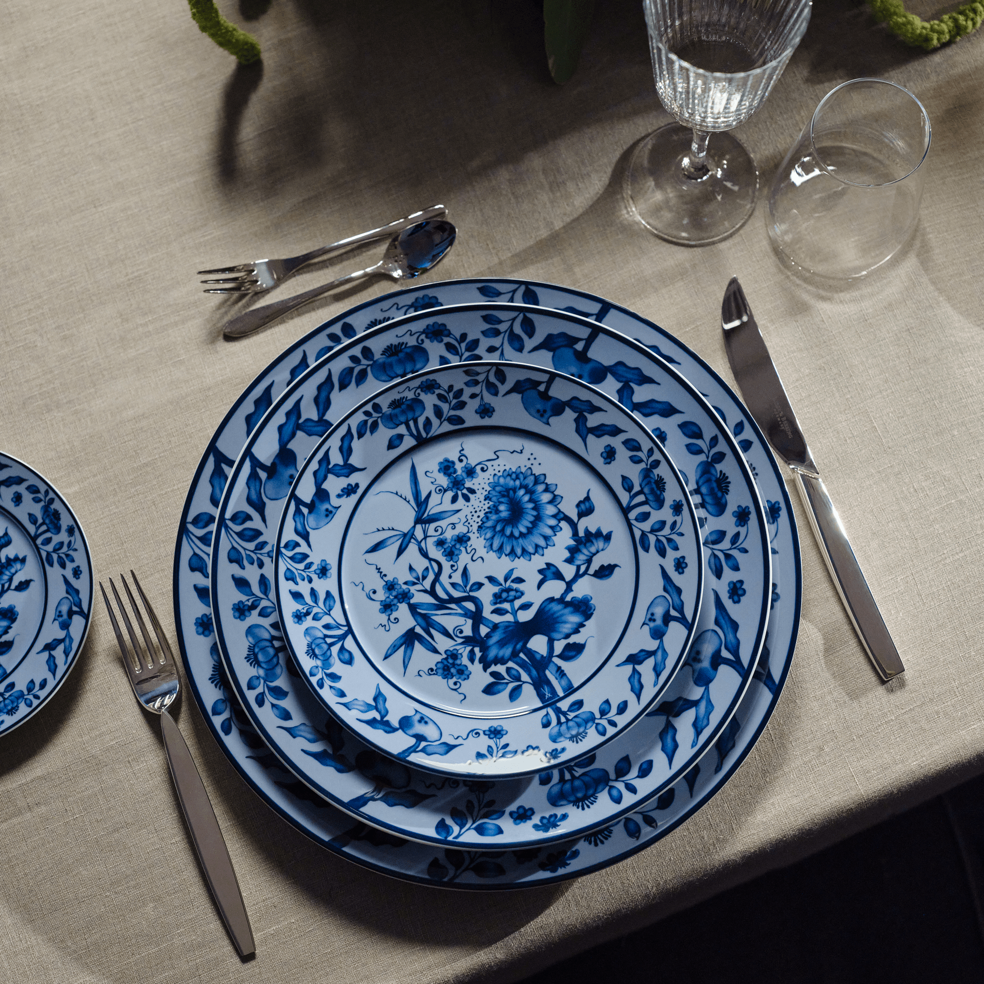 Speiseteller blau Ø 29 cm | Meissen No.41 Zwiebelmuster 79b540-41479 - Meissen Weimar