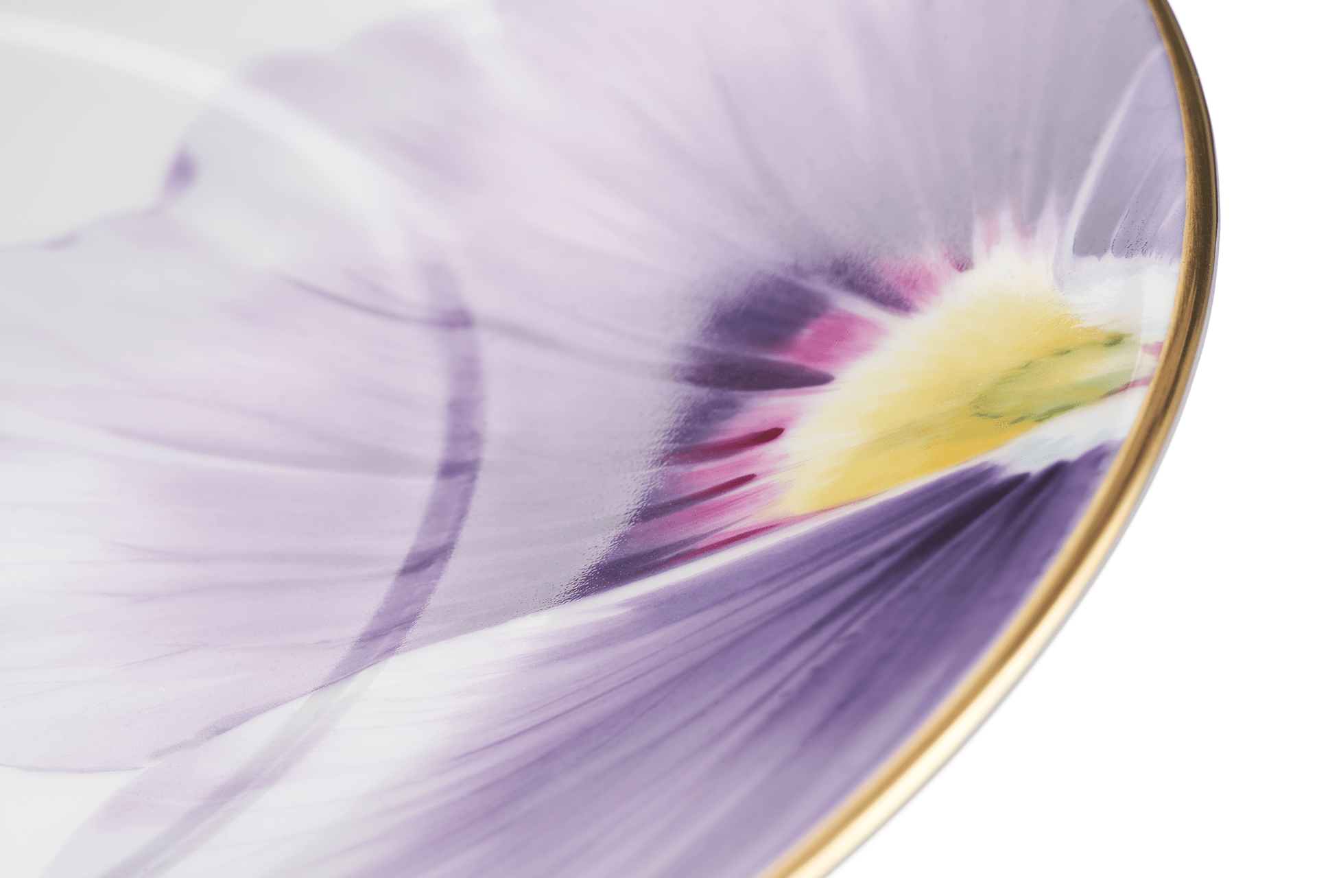 Speiseteller Giant Bloom Stiefmütterchen, Ø 24 cm, mit Goldrand | Meissen Cosmopolitan 61b160 - 37475 - Meissen Weimar