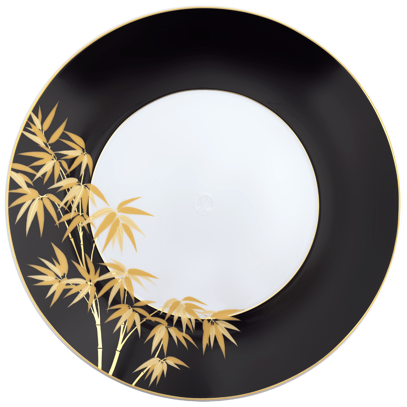 Speiseteller, groß, 'Golden Bamboo', Ø 30 cm | Meissen Cosmopolitan 79A948 - 37479 - Meissen Weimar