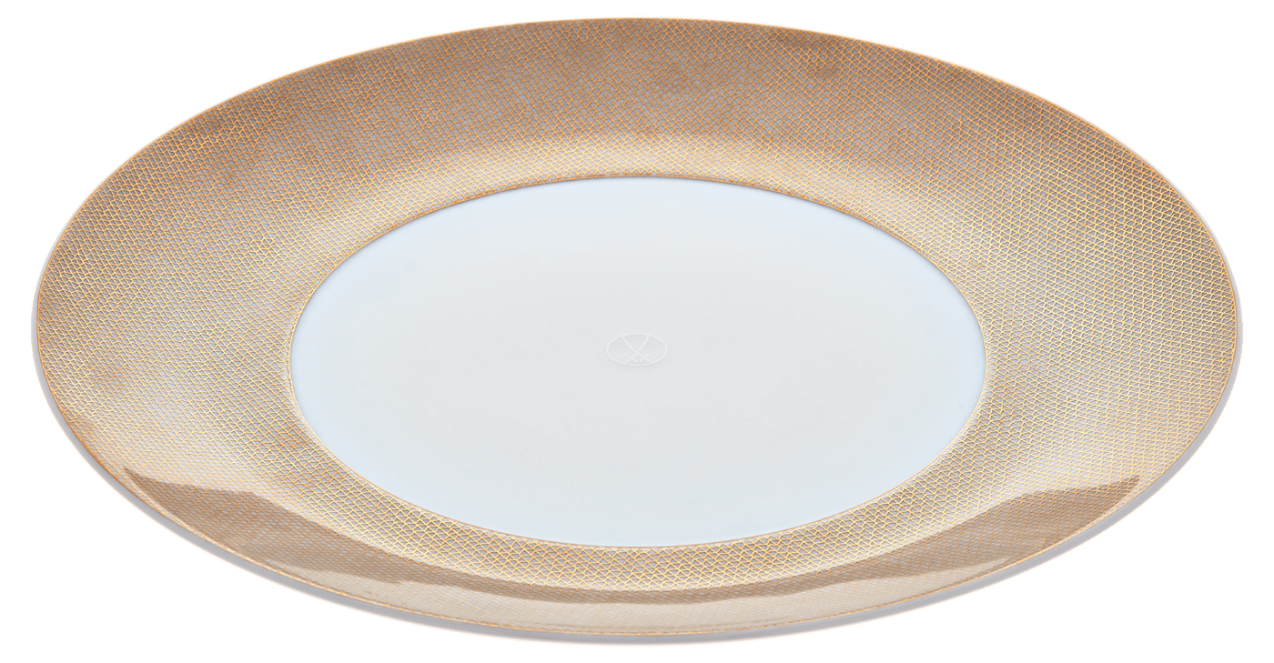 Speiseteller, groß, Mesh, gold, Ø 30 cm | Meissen Cosmopolitan 79a165 - 37479 - Meissen Weimar
