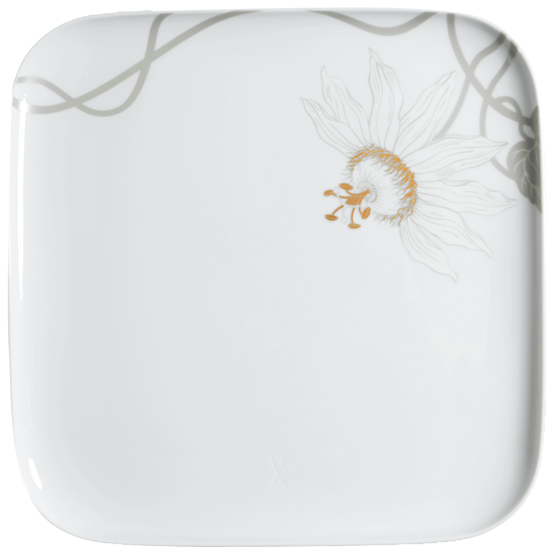 Speiseteller, groß, Passionsblume, 30 x 30 cm | Meissen Nova 79A905 - 46478 - Meissen Weimar