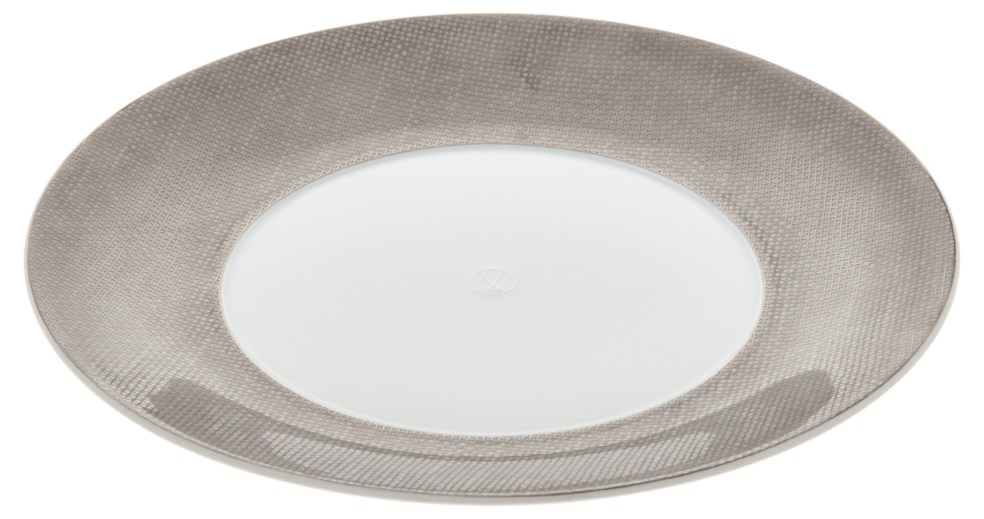 Speiseteller Mesh Platin Ø 24 cm | Meissen Cosmopolitan 79a265 - 37475 - Meissen Weimar