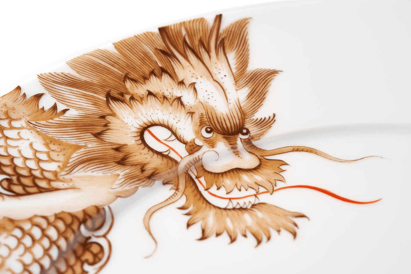 Speiseteller Ming Dragon Sepia, Ø 29 cm | Meissen Vitruv 33a310 - 43479 - Meissen Weimar