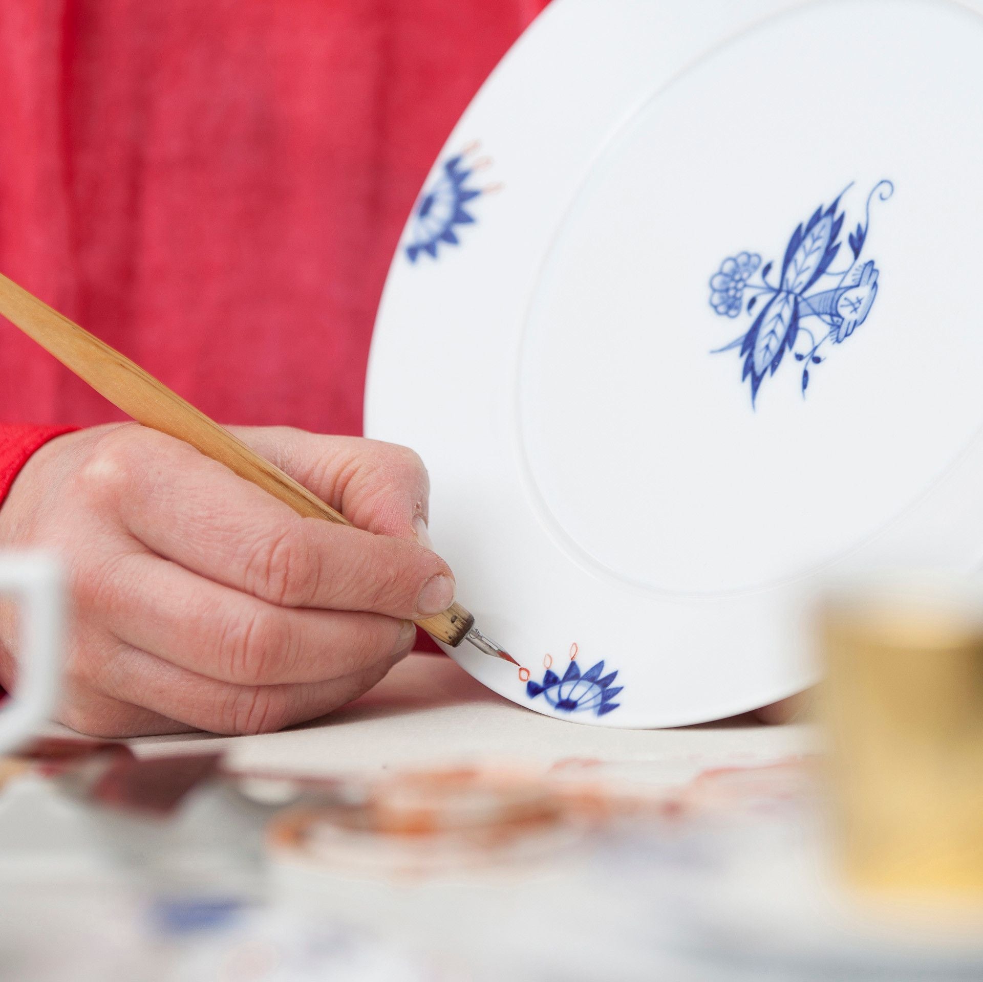 Speiseteller, 'Noble Blue', Blaue Zwiebelkante, Ø 29 cm | Meissen No. 41 802190 - 41479 - Meissen Weimar