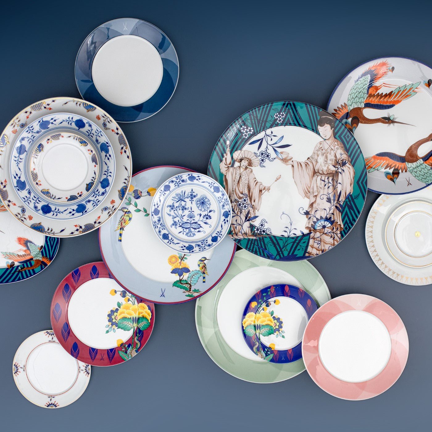 Speiseteller Paradise Birds Blush Ø 29 cm | Meissen No.41 Royal Blossom 79a501 - 41479 - Meissen Weimar
