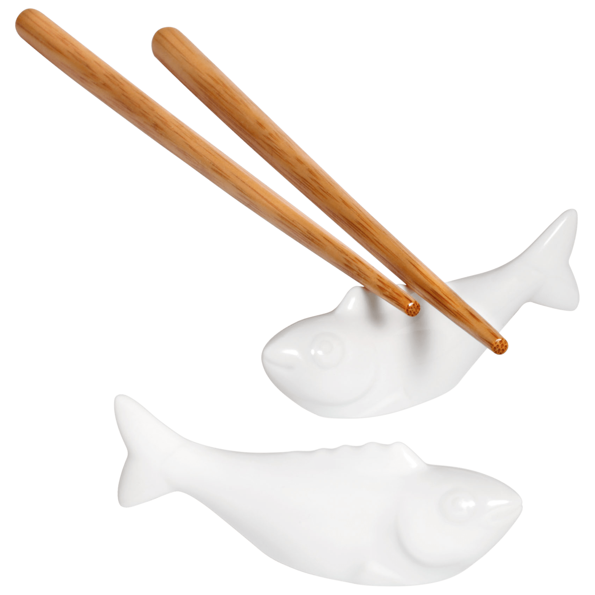 Stäbchenauflage Fisch Weiß, L 7,1 cm | Meissen Kollektion Markenzeichen 000001 - 44232 - Meissen Weimar