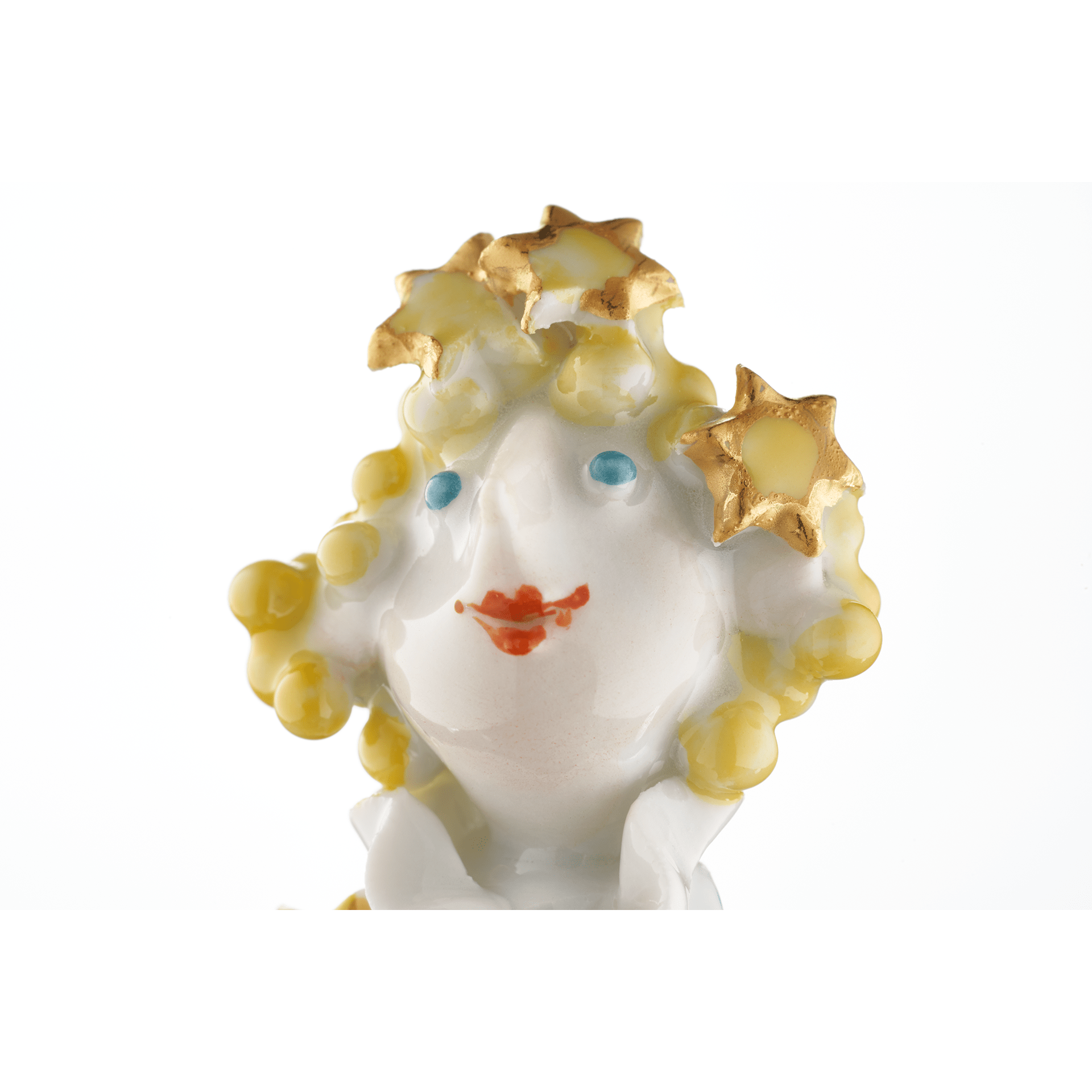 Sterntaler Märchenfiguren, Bunt und gold staffiert - , H 10 cm | Meissen Miniaturfiguren - Edition 900300 - 83230 - Meissen Weimar