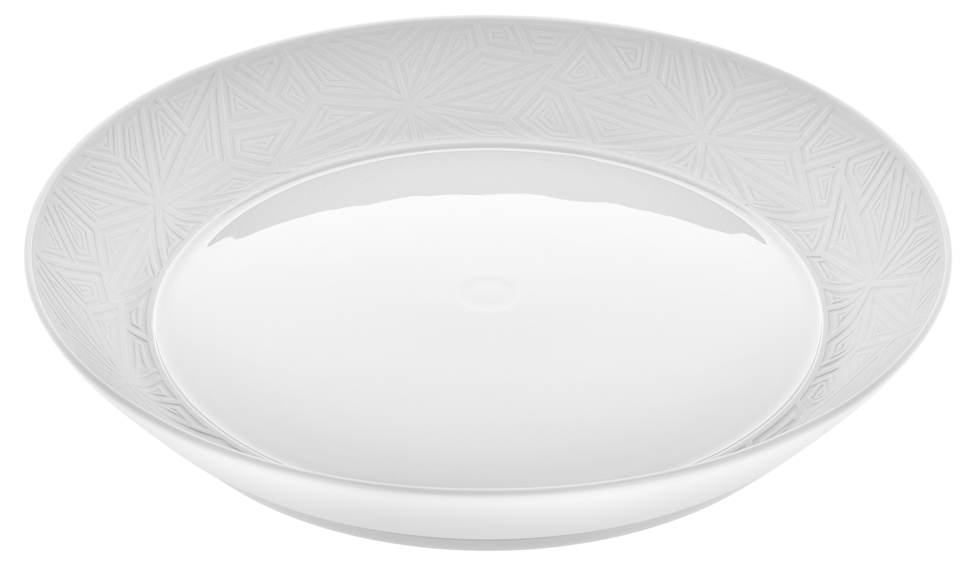 Suppenteller, Biskuit Weiß, Ø 24 cm | Meissen Vitruv Graphic 860101 - 45487 - Meissen Weimar