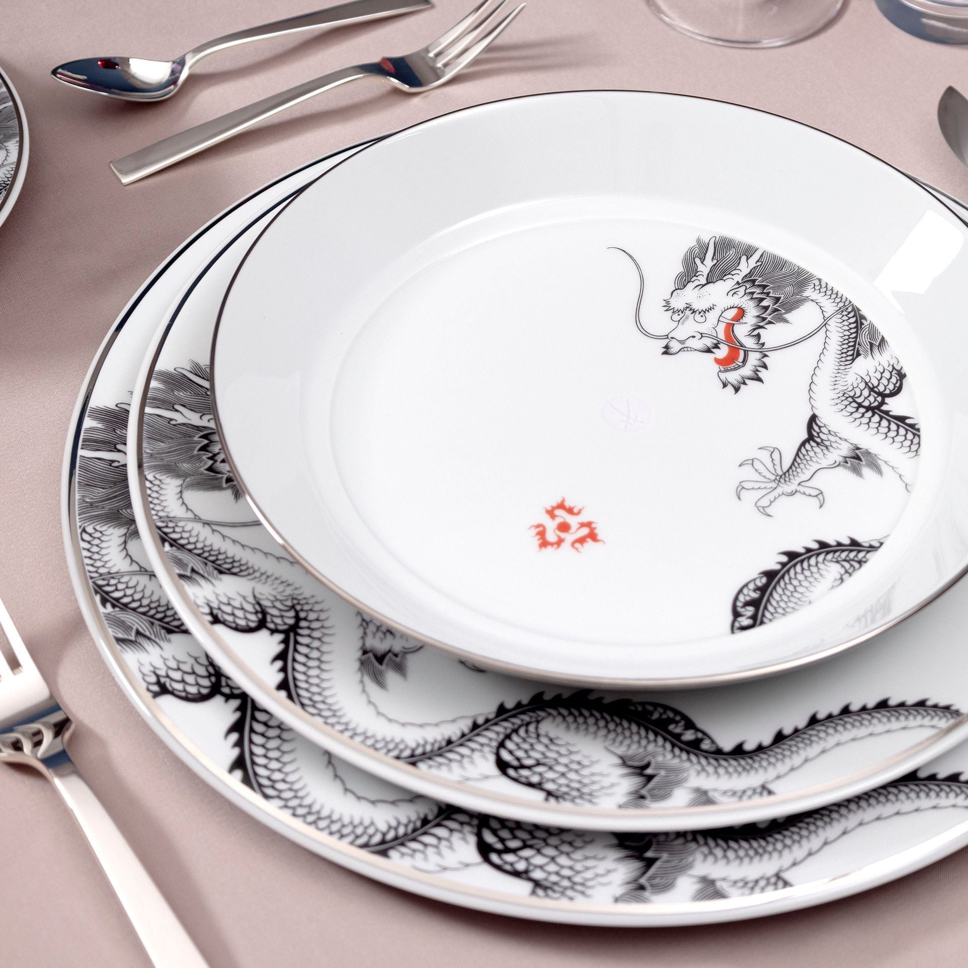 Suppenteller, Glücksdrache, Ø 24 cm | Meissen Vitruv 79A926 - 43487 - Meissen Weimar