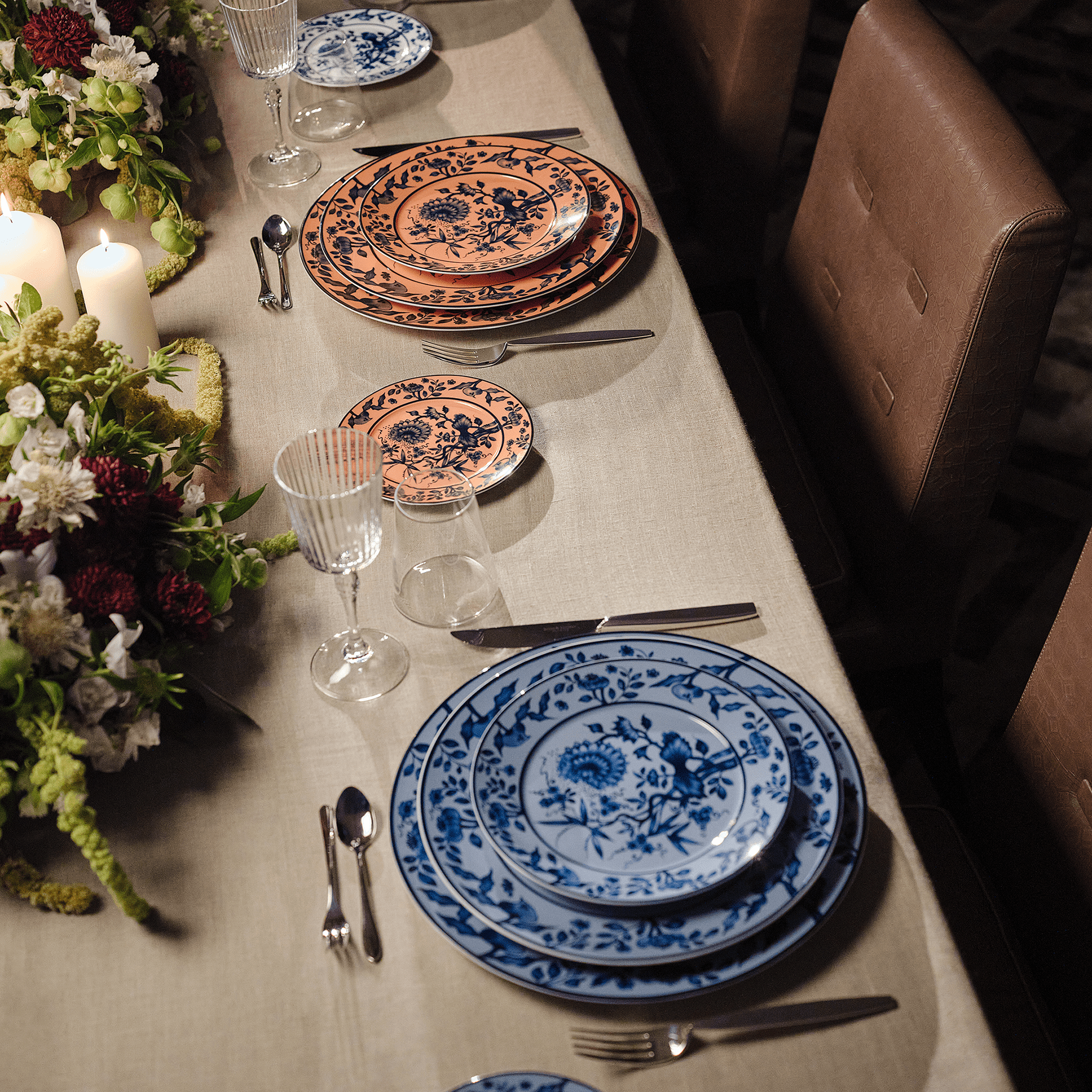 Suppenteller Weiß Ø 23 cm | Meissen No. 41 Noble Blue 79b500-41487 - Meissen Weimar