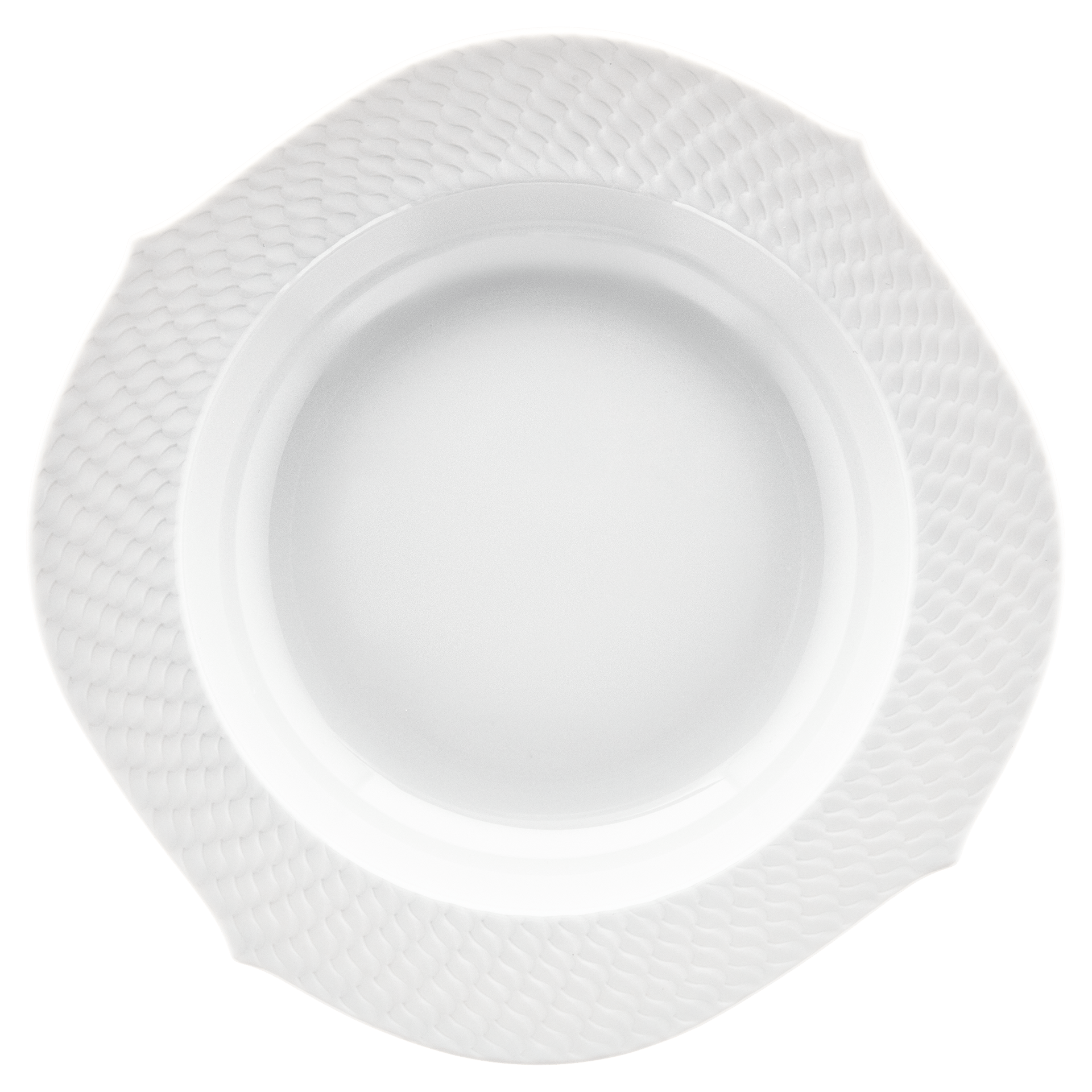 Suppenteller, Weiß, Ø 23,5 cm | Meissen Wellenspiel Relief 000001 - 29488 - Meissen Weimar