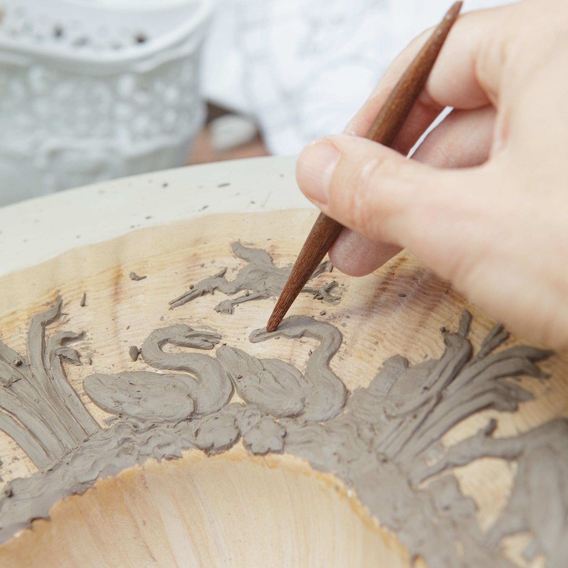 Suppenteller, Weiß, ø 25 cm | Meissen Schwanendessin 000001 - 05488 - Meissen Weimar