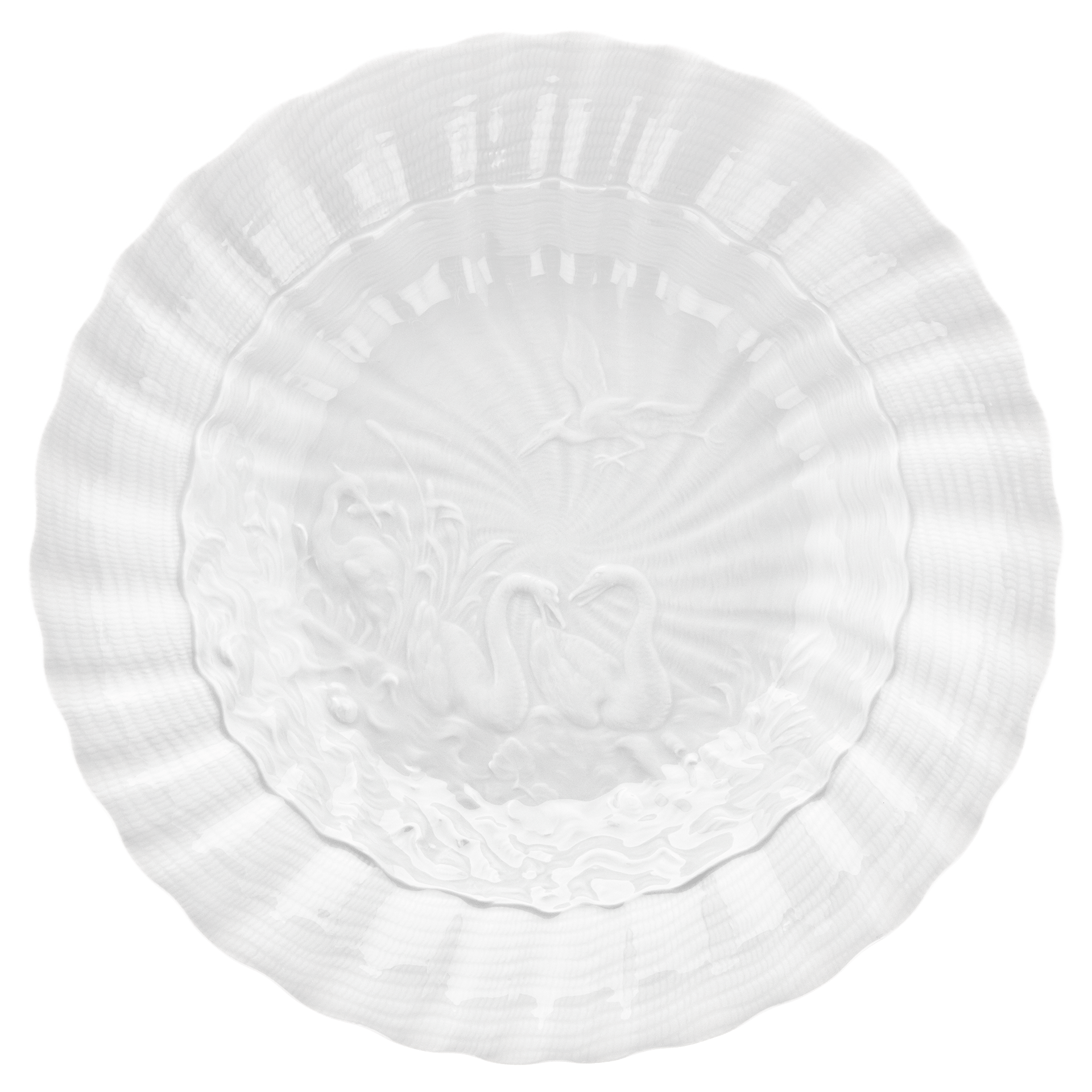 Suppenteller, Weiß, ø 25 cm | Meissen Schwanendessin 000001 - 05488 - Meissen Weimar