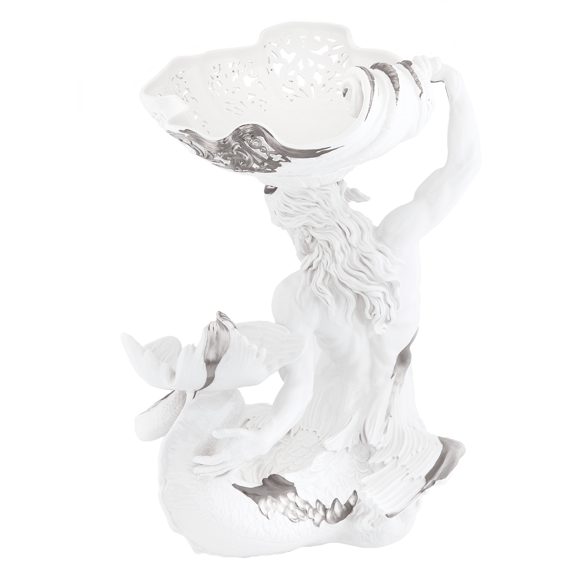Tafelaufsatz Glaukos, Platinmalerei, H 47 cm | Meissen Exklusiv - Kollektion 901280-80502 - Meissen Weimar
