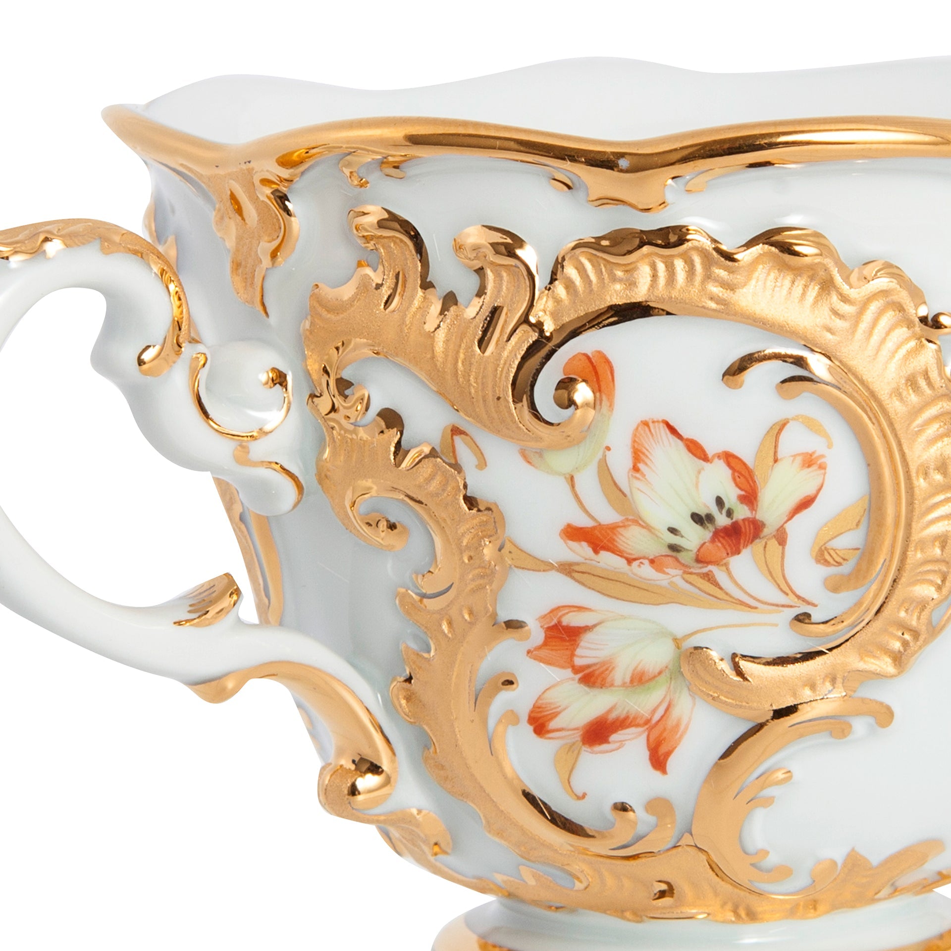 Tassen - Set Tulpen mit goldenen Blättern, Limitierte Edition, 2 - teilig | Meissen Limited Edition 22a074 - c5530 - Meissen Weimar