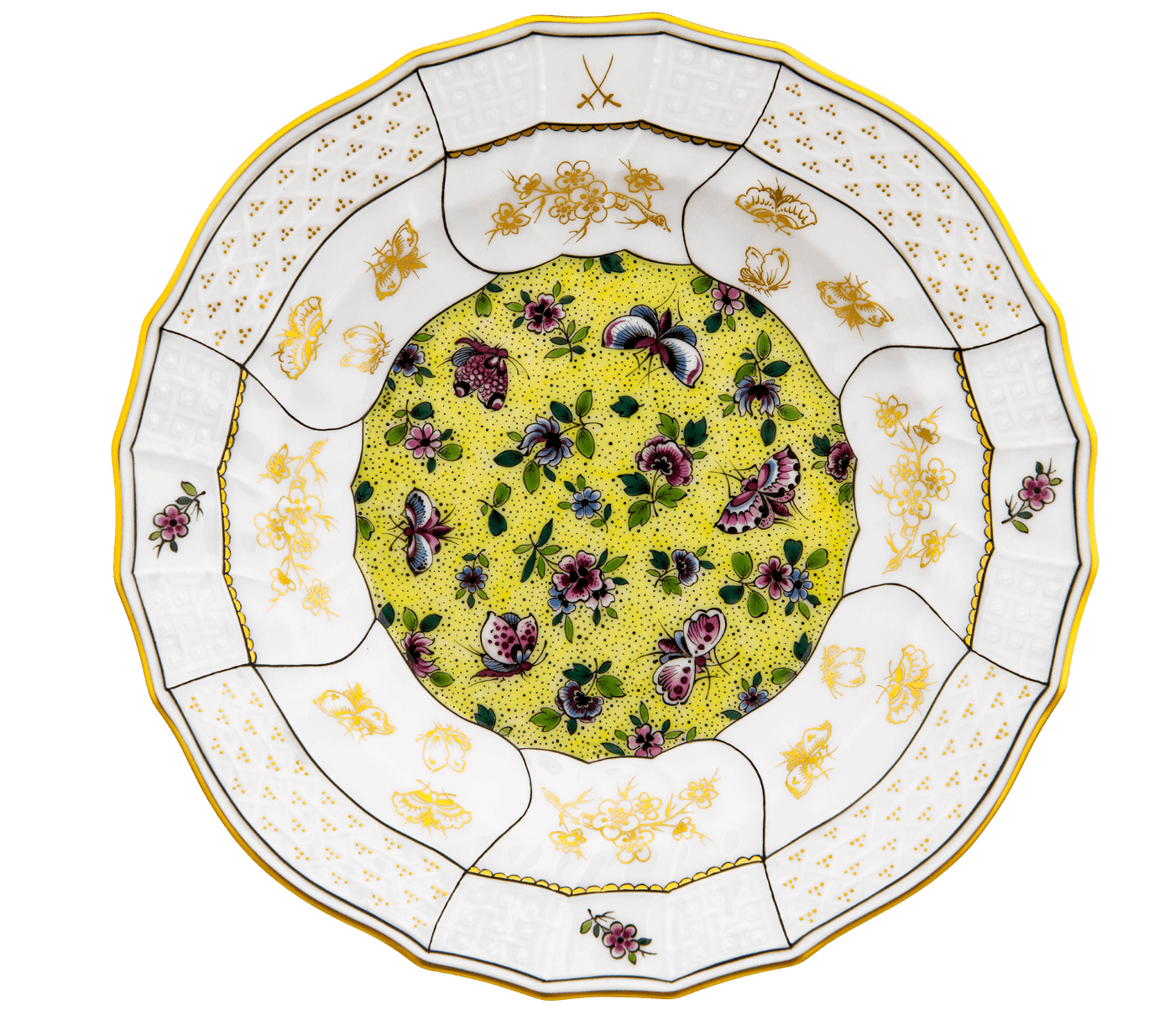 Tee - Dejeuner Blüten - und Schmetterlingsfantasien, limitiert, Gesamtgewicht 2300 g | Meissen Limitierte Meisterwerke 589984 - c0201 - Meissen Weimar