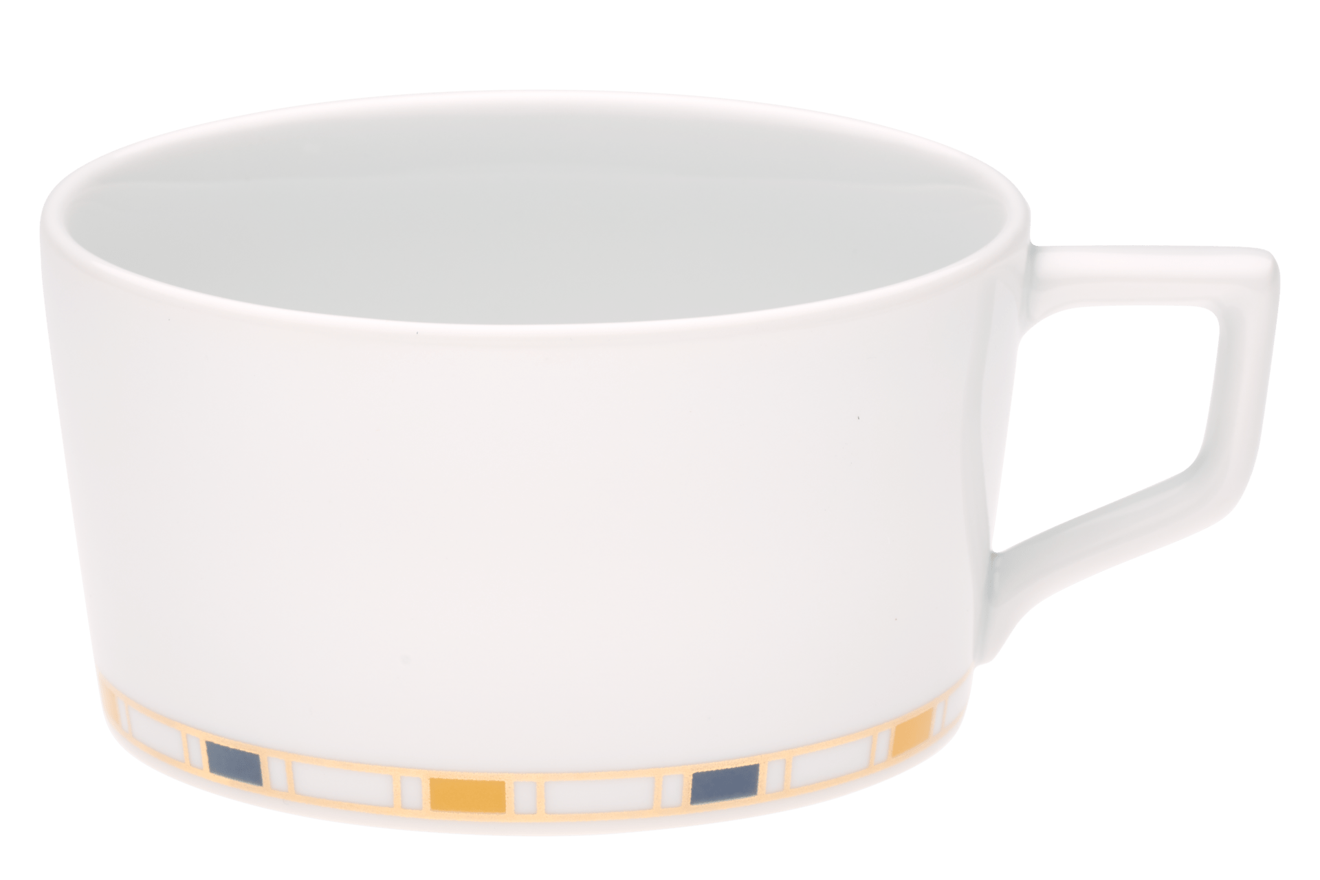 Teeobertasse, Stripes, Band, blau, gelb, gold, Goldrand, V 0,15 l | Meissen No.41 79A213 - 41623 - Meissen Weimar