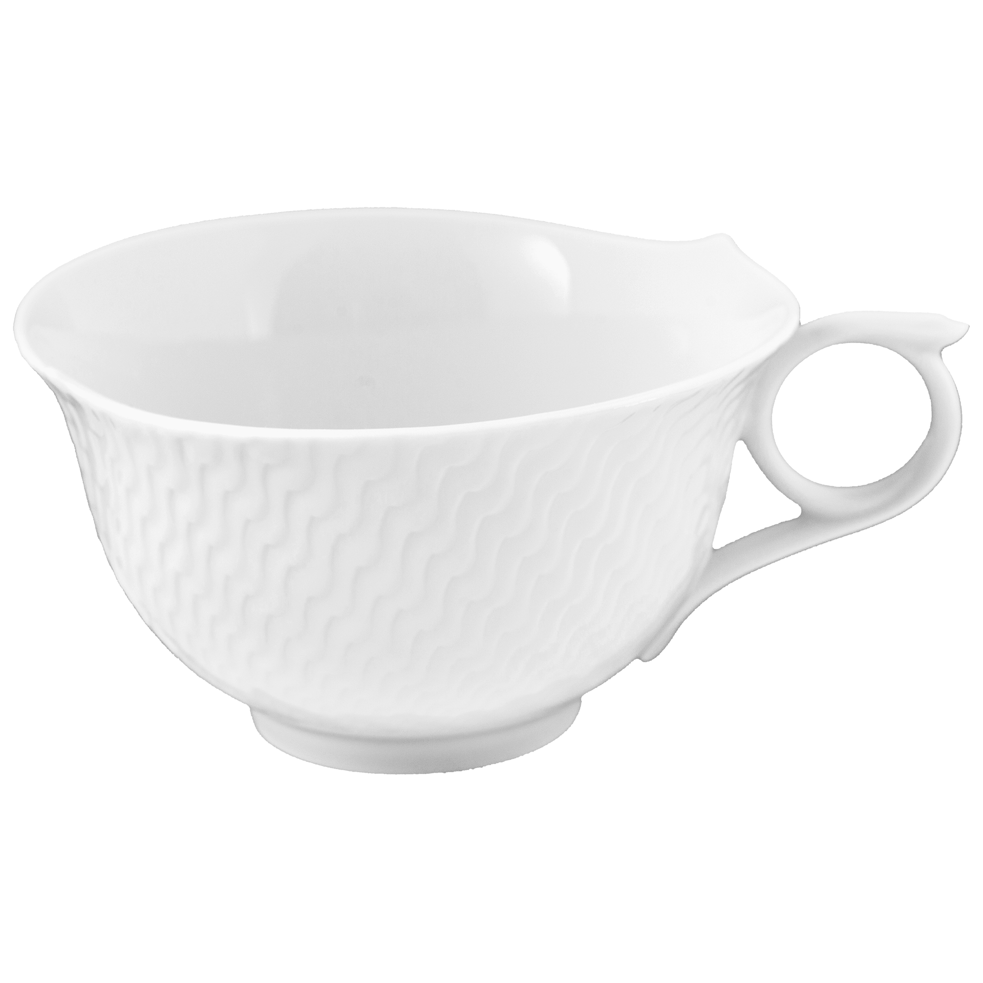 Teeobertasse, Weiß, V 0,17 l | Meissen Wellenspiel Relief 000001 - 29623 - Meissen Weimar