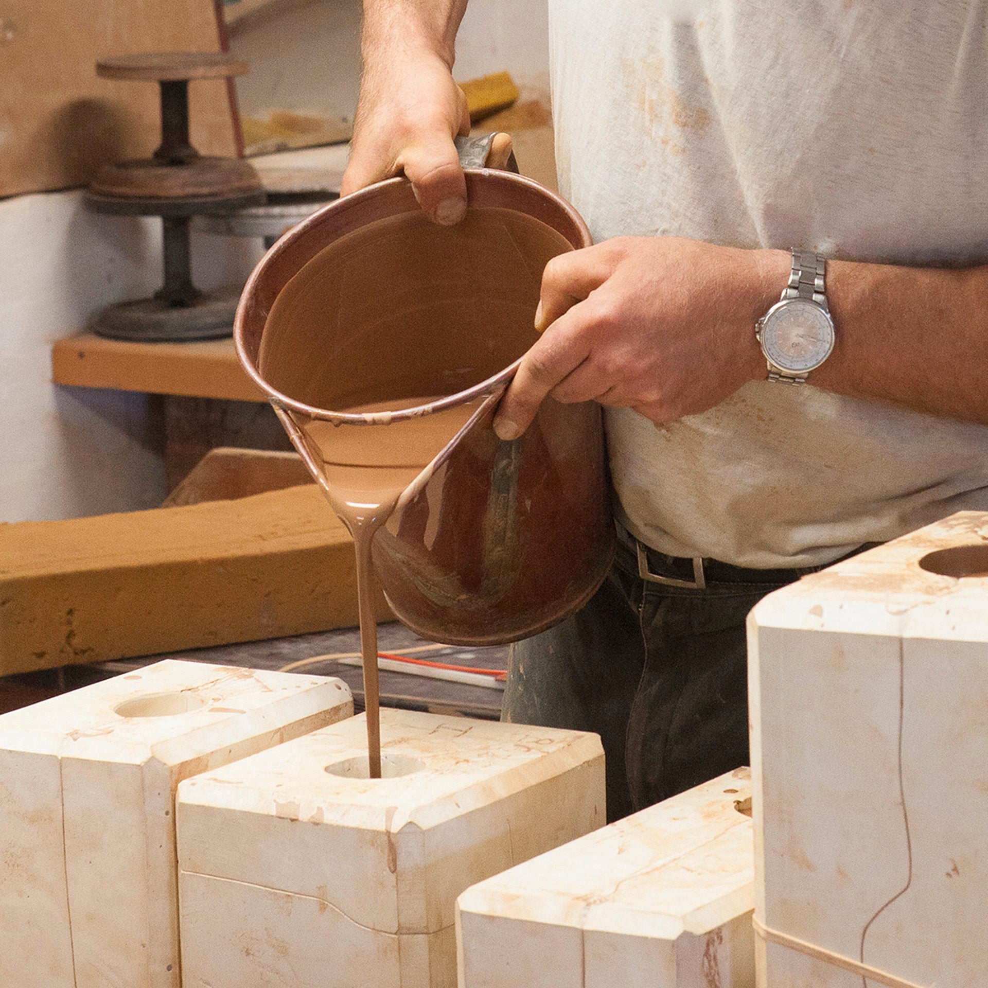 Teeschälchen mit Untertasse, Weiß, H 5.5 cm | Meissen Böttgersteinzeug 000001-55b04 - Meissen Weimar