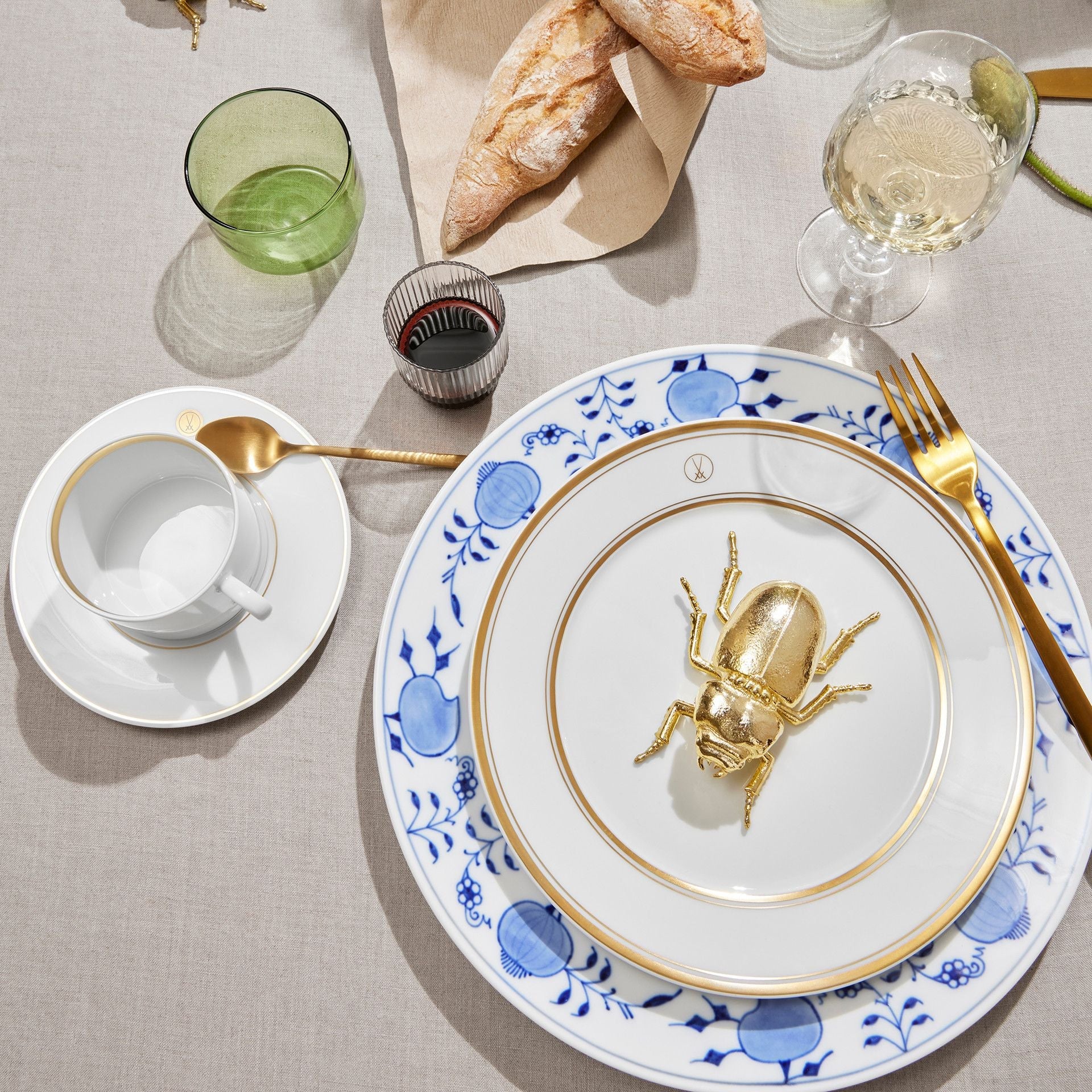 Teetasse, Swords Luxury Gold, Goldband, V 0,1 l | Meissen No.41 Swords Luxury Gold 99a369 - 36582 - Meissen Weimar