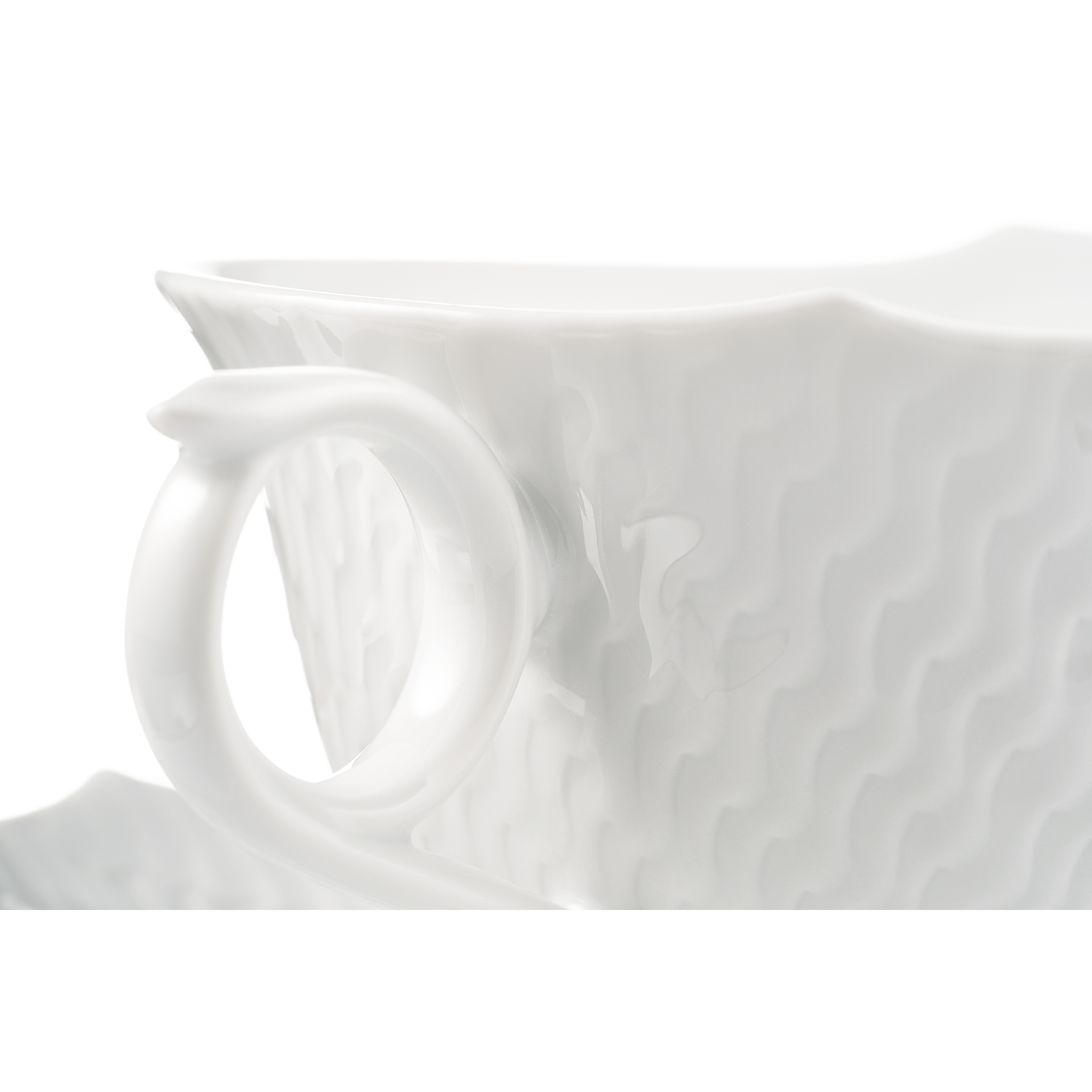 Teetasse, Weiß, 0,15 l | Meissen Wellenspiel Relief 000001 - 29633 - Meissen Weimar