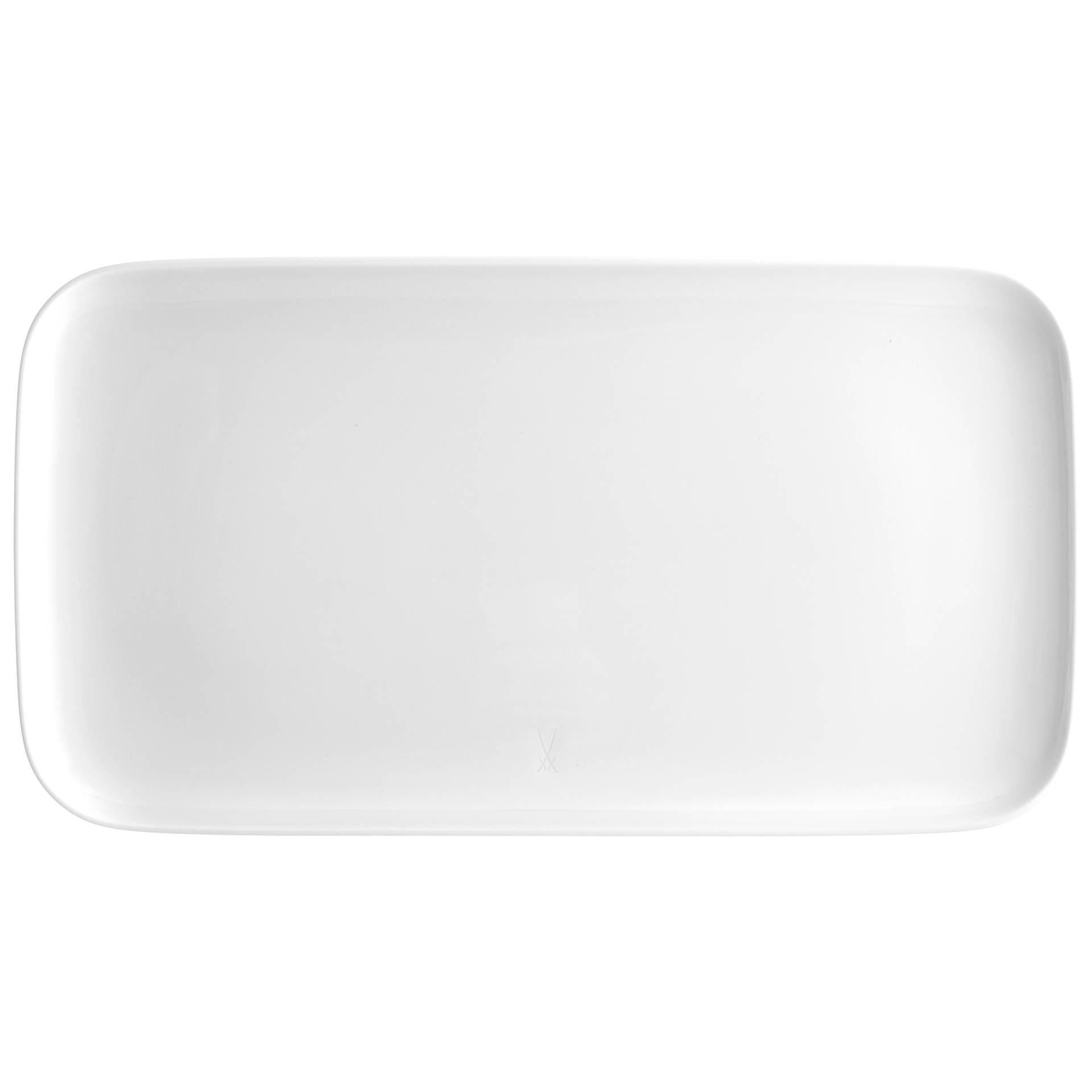 Teller, rechteckig, Weiß, 30 x 16 cm | Meissen Nova 000001 - 46509 - Meissen Weimar