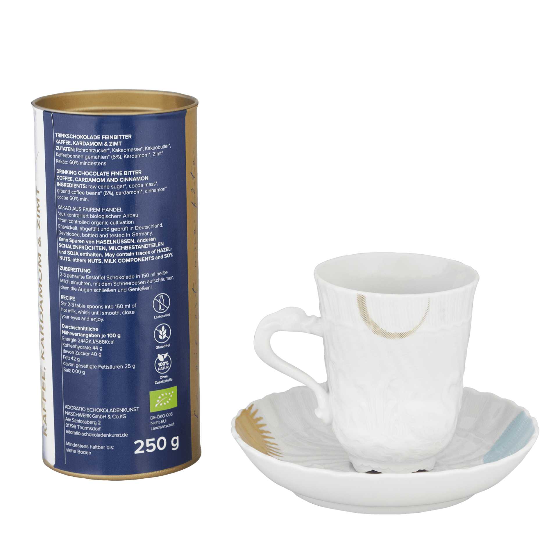 Trinkschokoladen - Set, Weiß, Tasse 0,14 l, 2 - teilig | Meissen Geschenke vs-79b050-05585 - Meissen Weimar