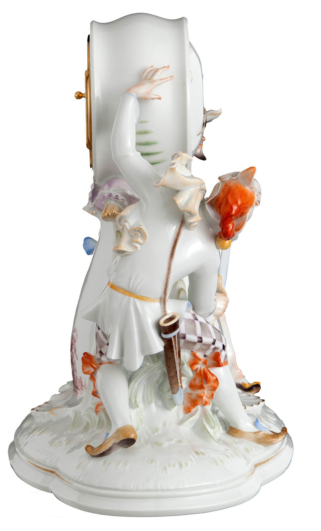 Uhr Degenfechter, Porzellan, H 32 cm | Meissen Limitierte Meisterwerke 90a984 - 60m20 - Meissen Weimar