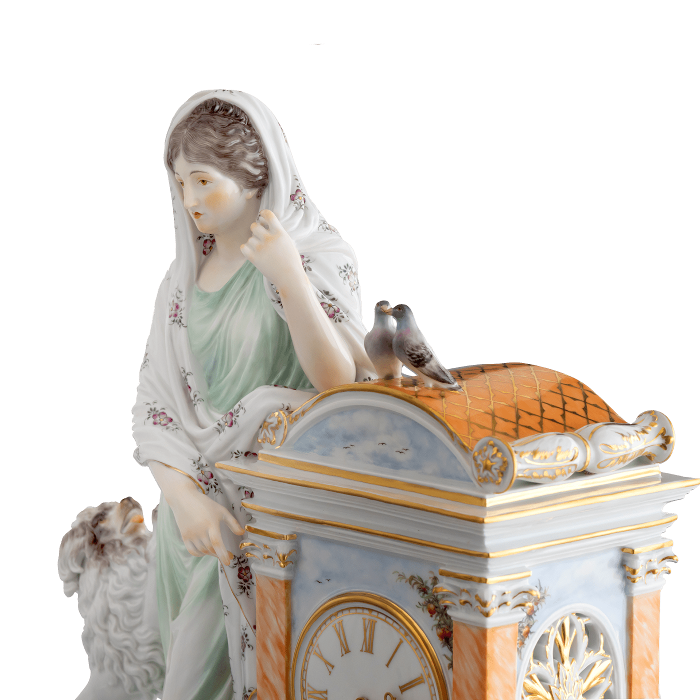 Uhr Toskanische Landschaften, Limitiert, H 39 cm | Meissen Limitierte Meisterwerke 90b784 - 60m22 - Meissen Weimar