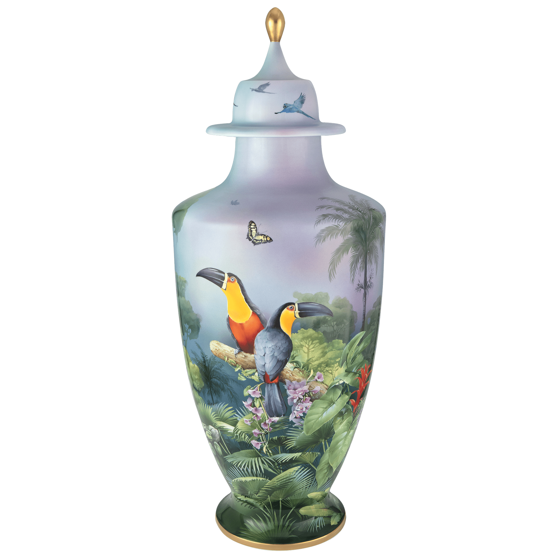 Vase Amazonas handbemalt H 102 cm | Meissen Exklusiv - Kollektion 930180-51a50 - Meissen Weimar