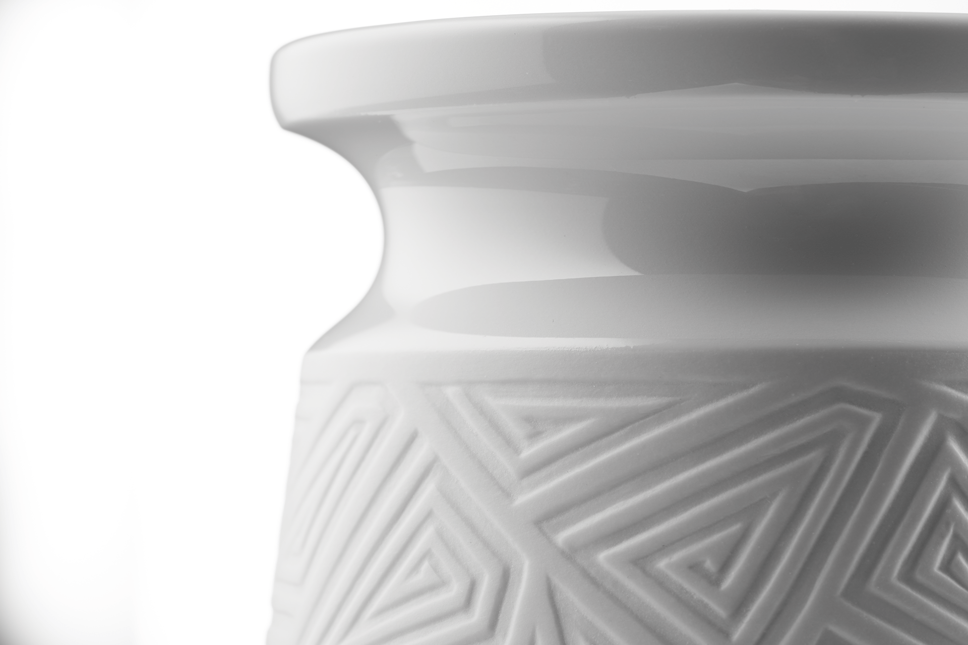 Vase Biskuit H 11,5 cm | Meissen Vitruv Graphic 860101 - 50568 - Meissen Weimar